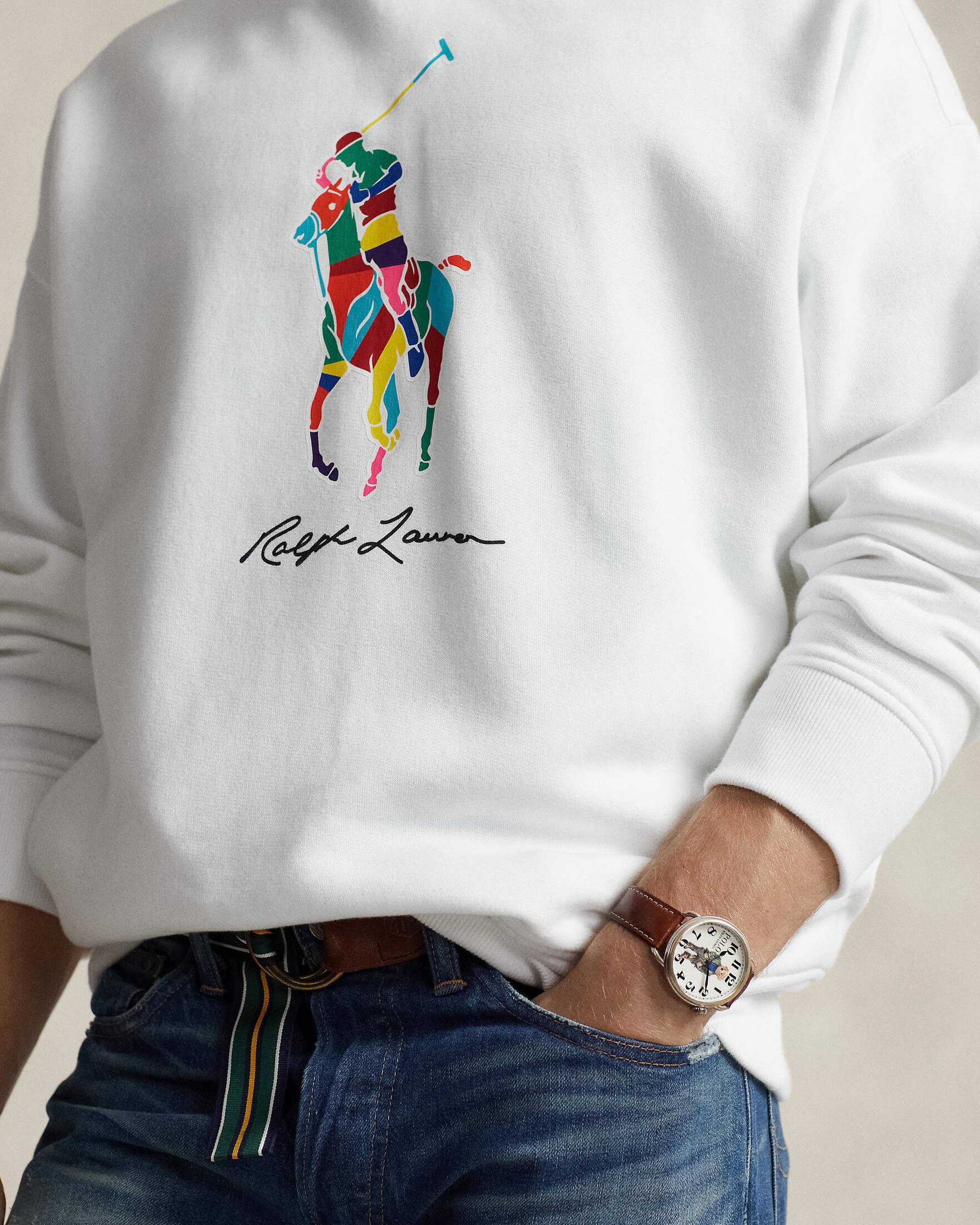 polo ralph lauren hoodie weiß