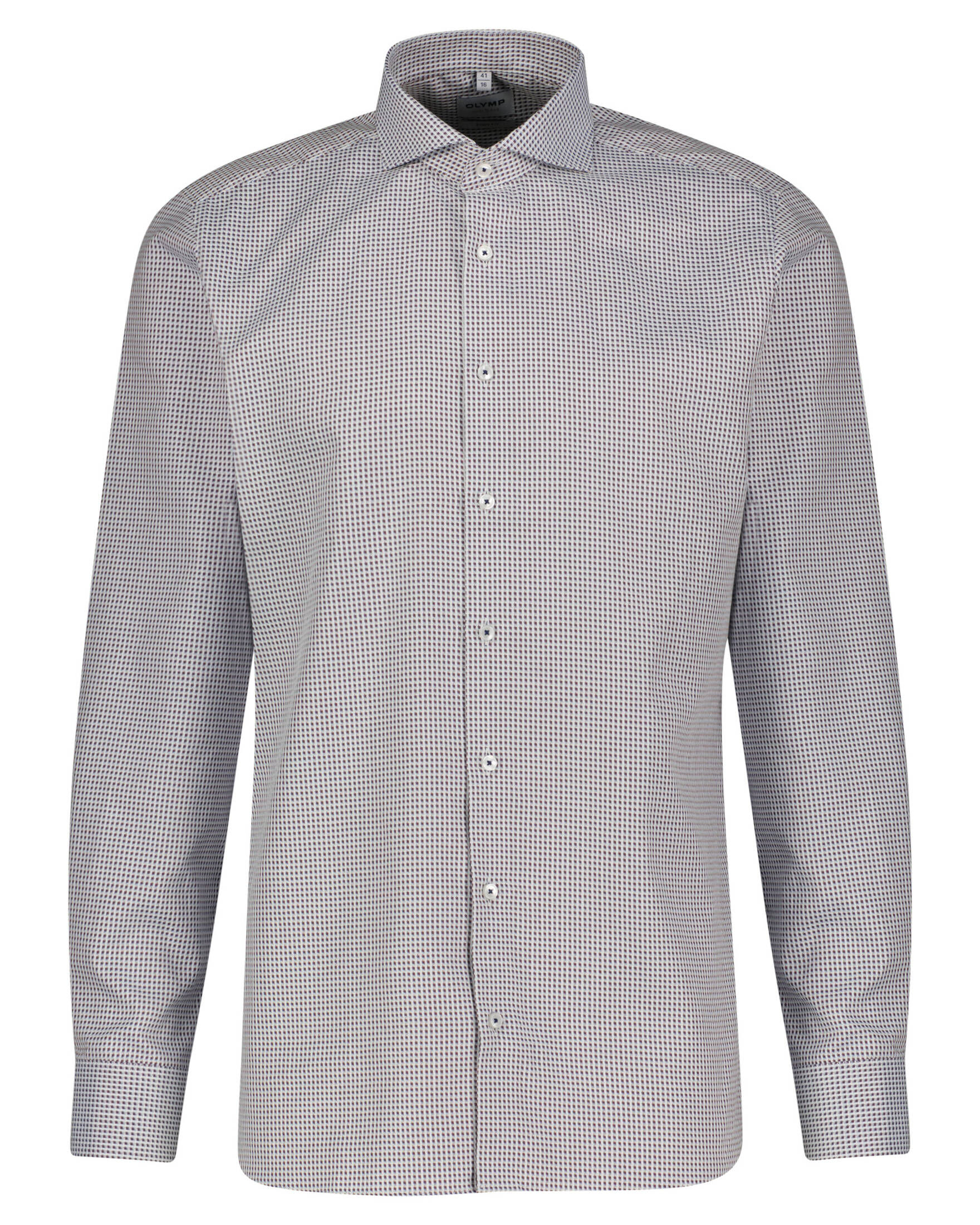 Olymp Uomo Camicia Business a Maniche Lunghe Level Five,Body Fit,Rauchblau 13,40