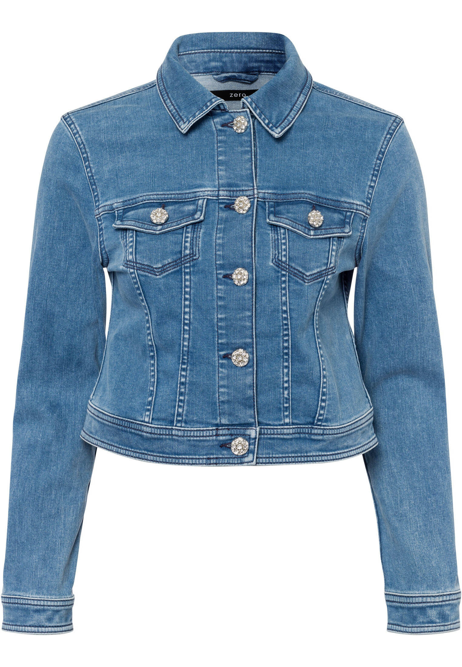 Elegantes Jeansjacke Mit Glitzer Ebenbild