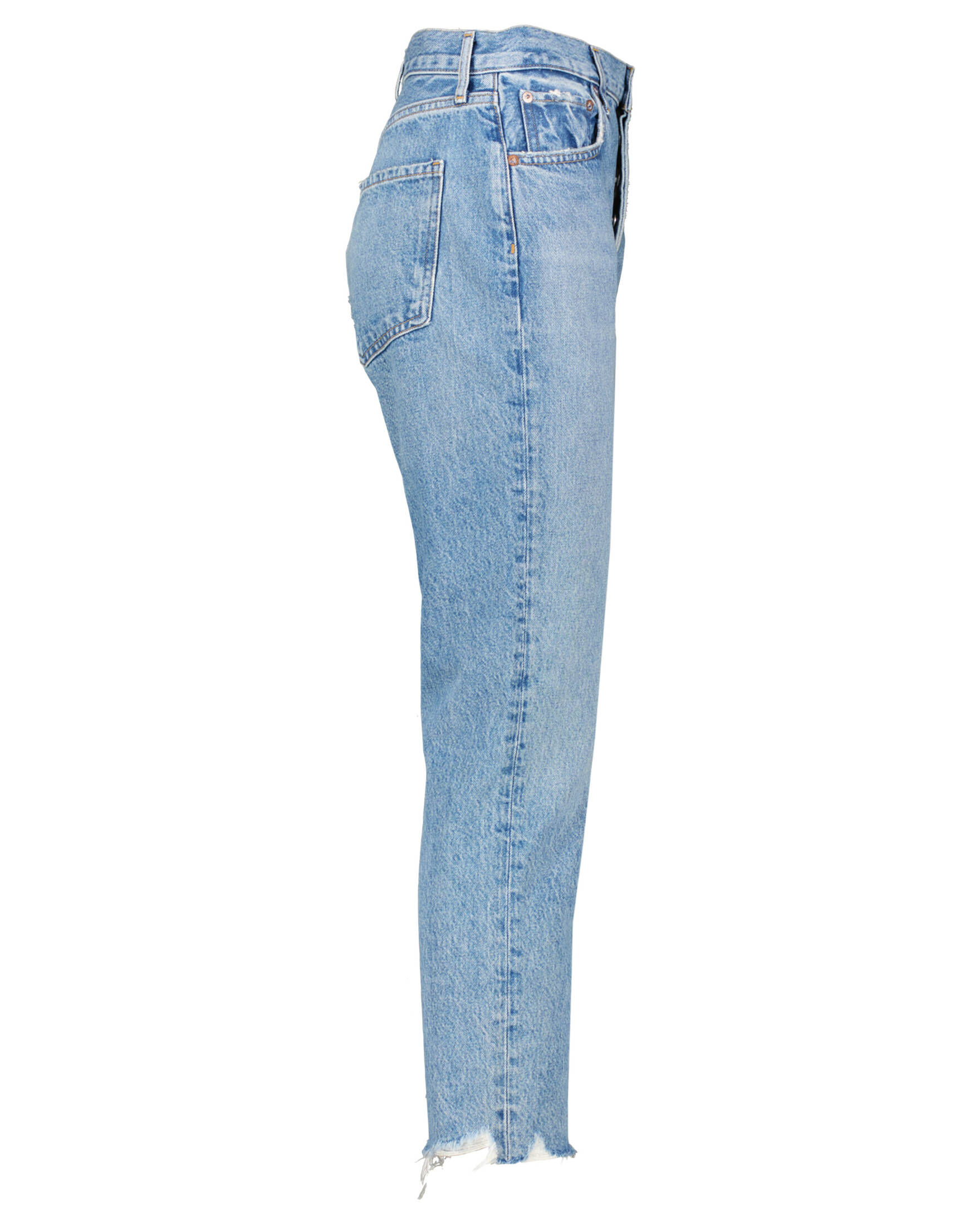 Agolde Baumwolle GERADE RILEY in Blau Damen Bekleidung Jeans Capri-Jeans und cropped Jeans 