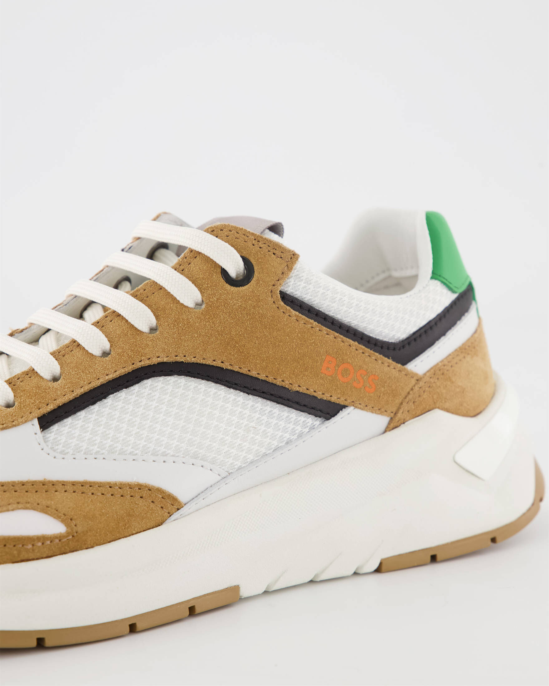 BOSS Skylar_Runn_flsdnybb, Sneakers Donna Ispirate Alla Corsa - Materiale Misto, Fodera In Pelle, Colori Femminili