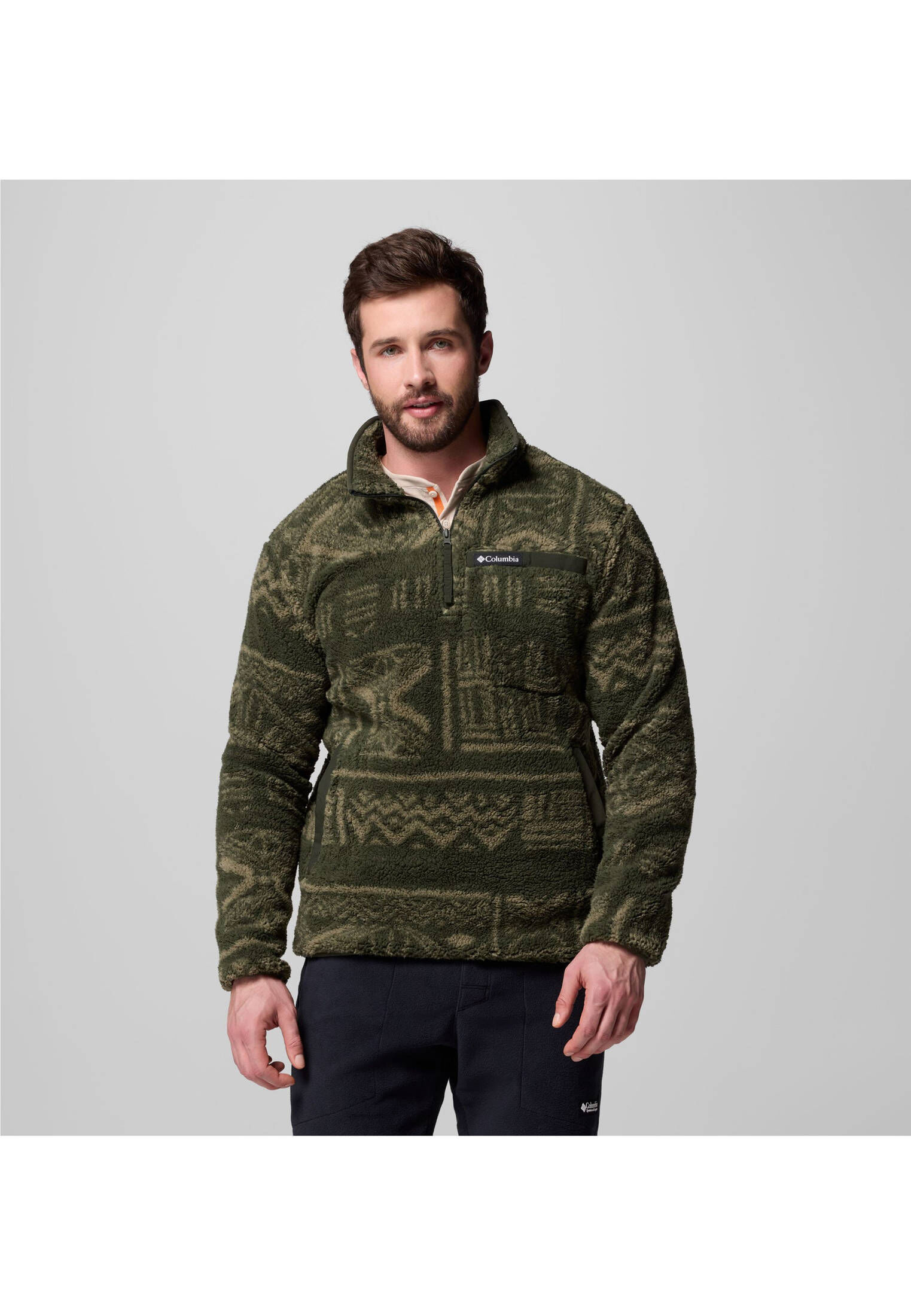 Columbia Herren Fleecepullover RUGGED RIDGE HIGH PILE HALF ZIP in