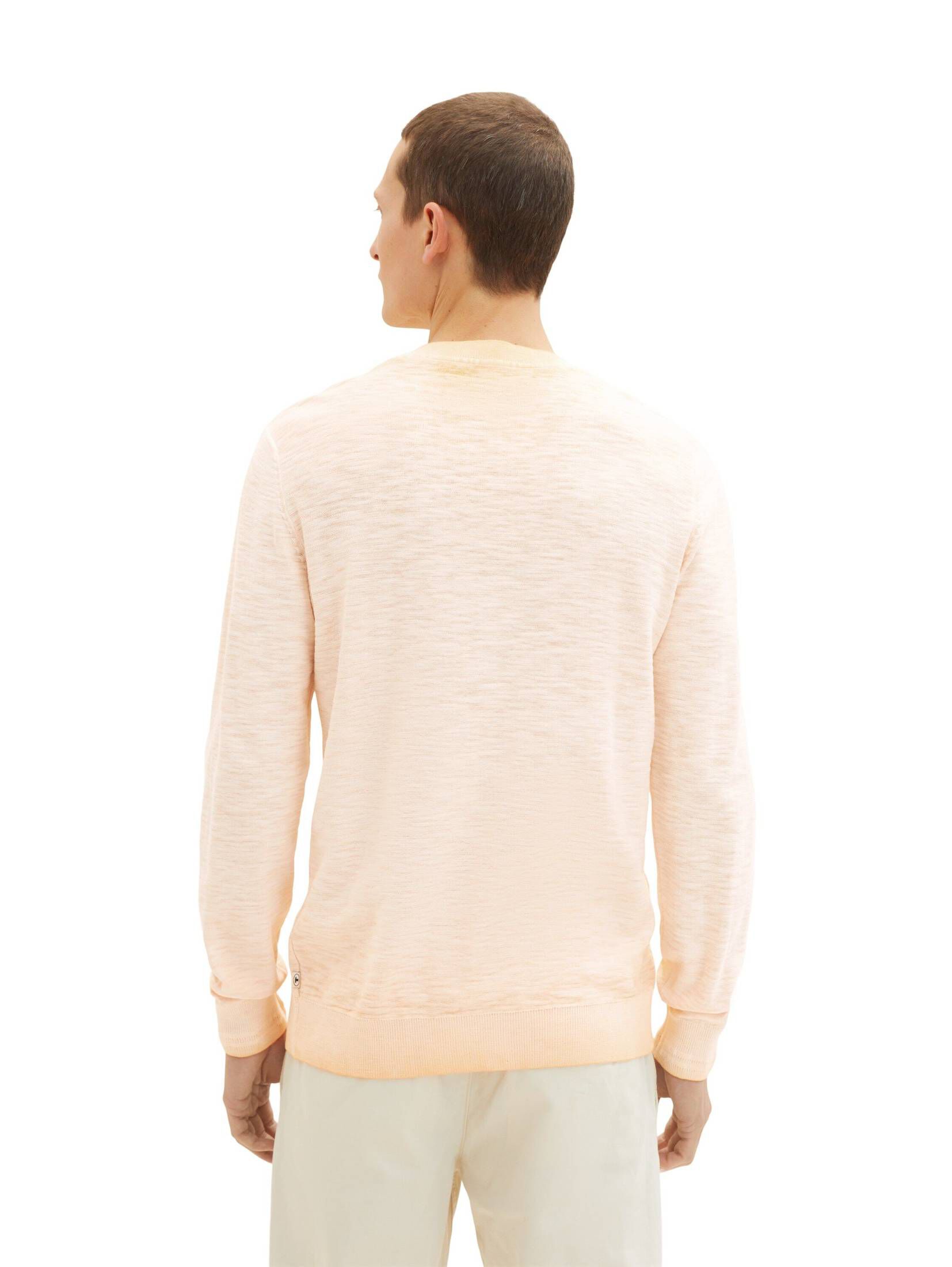 TOM TAILOR Maglione Uomo In Maglia | Vestibilità Normale, Multicolore, Con Polsini A Costine E Logo Sulla Manica, Cotone Sostenibile - 2