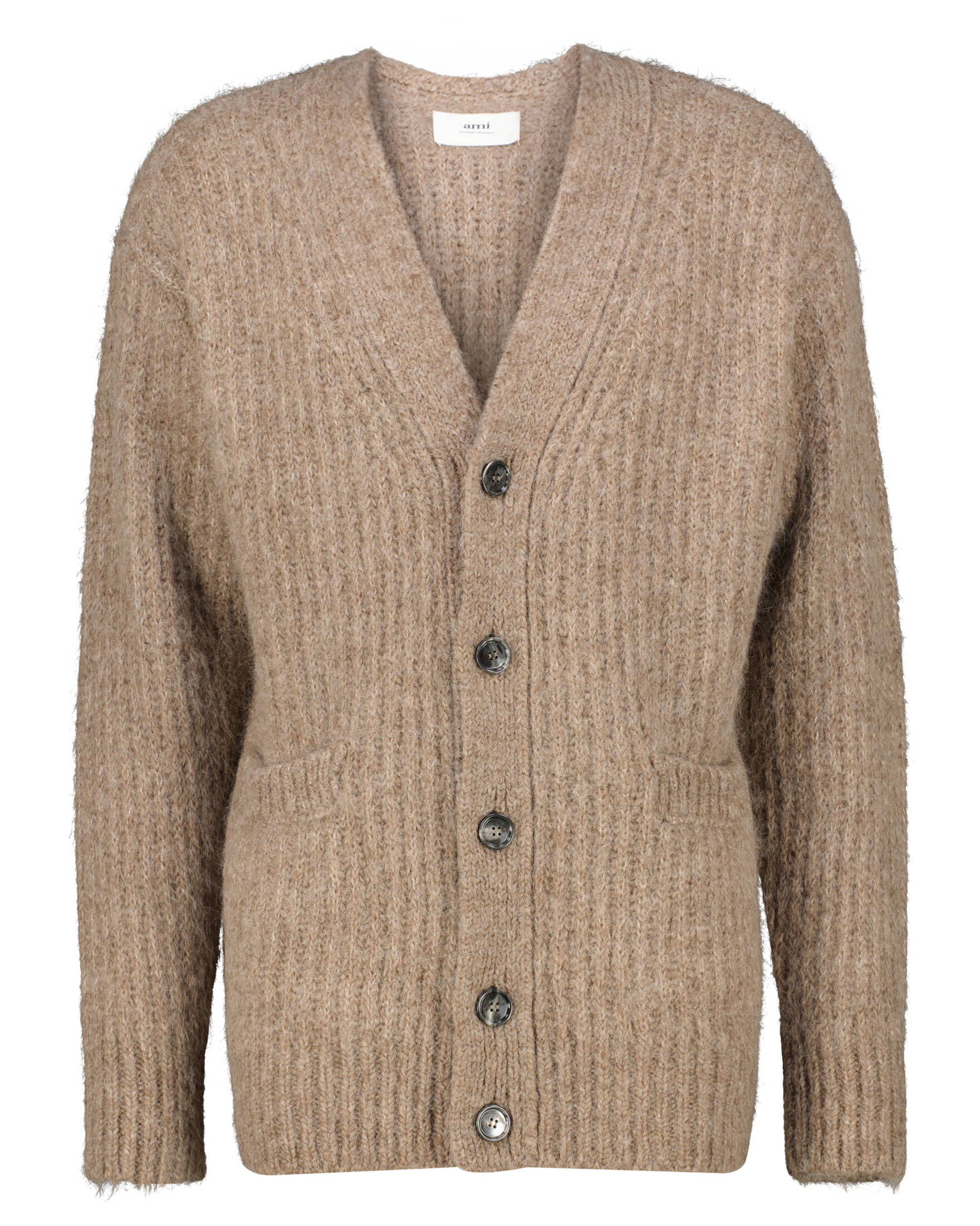 ALBRECHT Herren Langarm-Strickjacken mit Falten