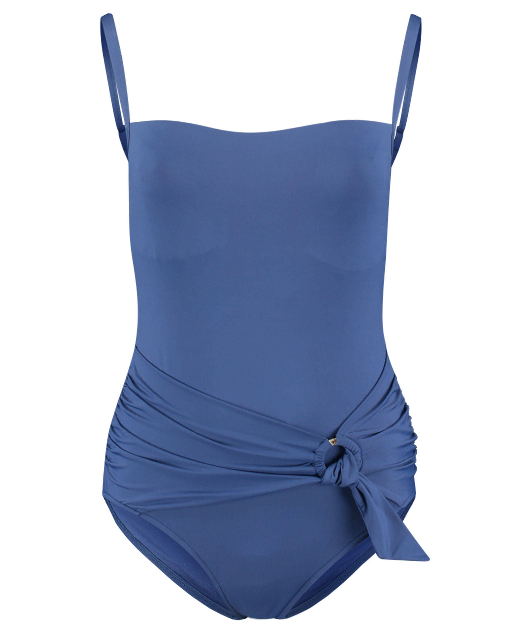 Seafolly Dd Bandeau One Piece Print Swimsuit in White | UK