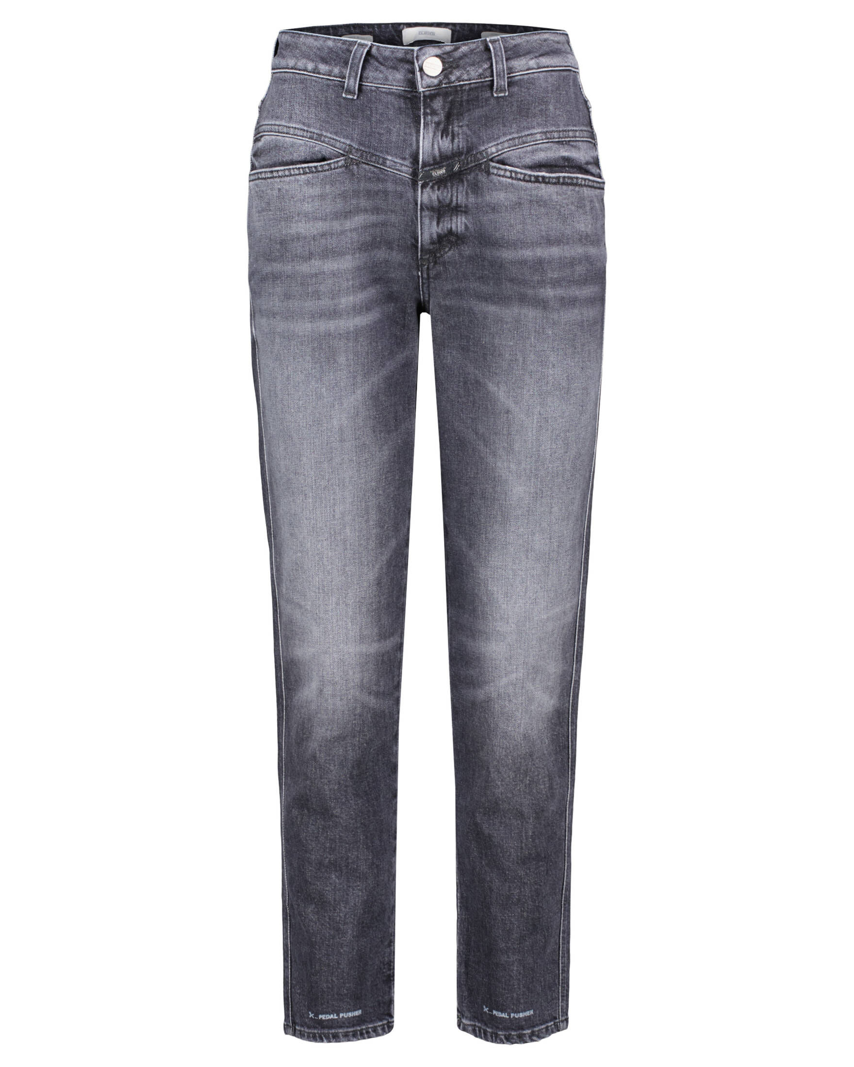 NEXT Damen Pedal Pusher Cropped Jeans Blau  Mid Rise, 5-Pocket, 17,5"  Inside Leg Push Up High Waist Jeans