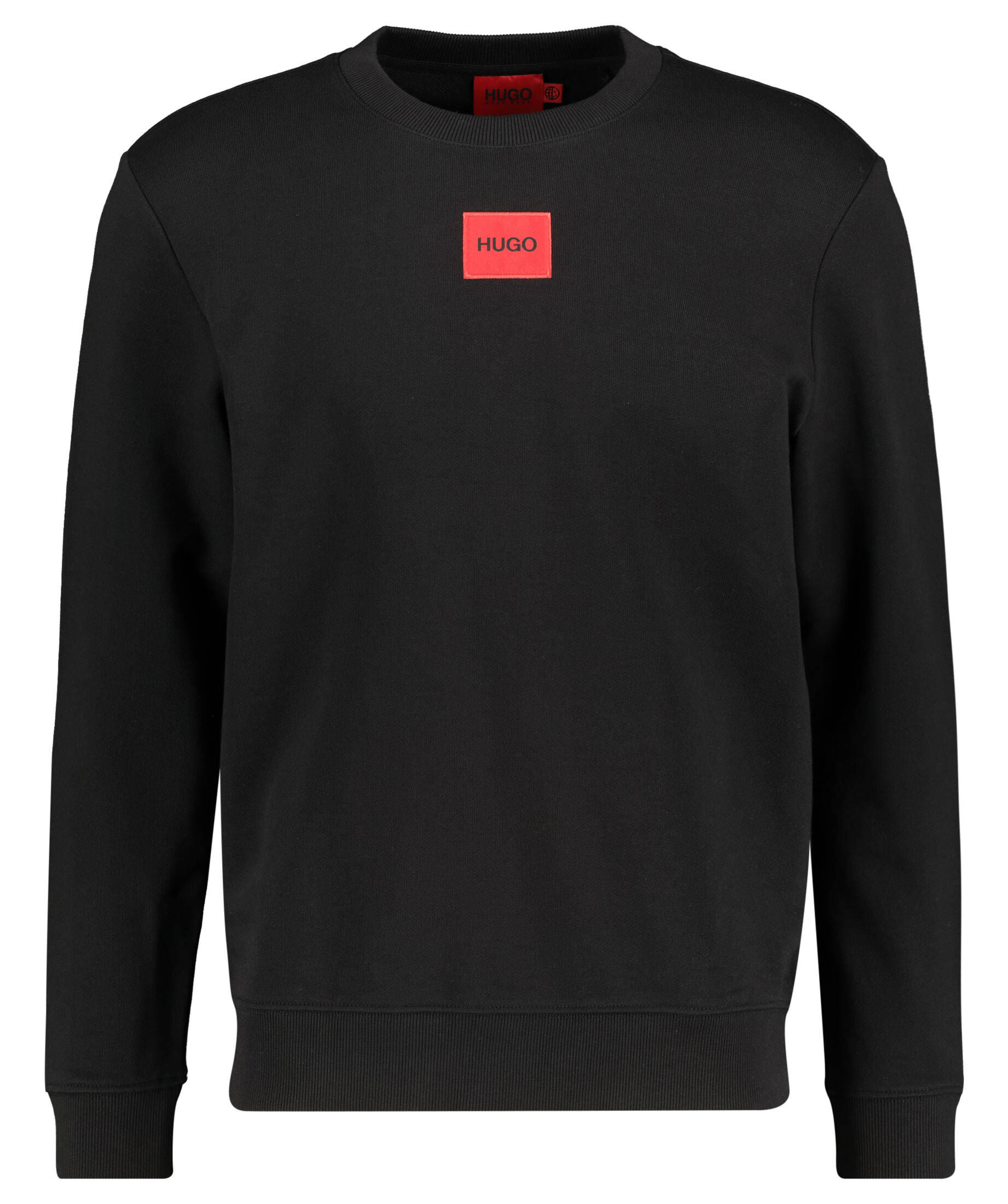 HUGO Men's Diragol212 Sweatshirt - Classic Black Crewneck Sweatshirt For Casual Wear (Size L)