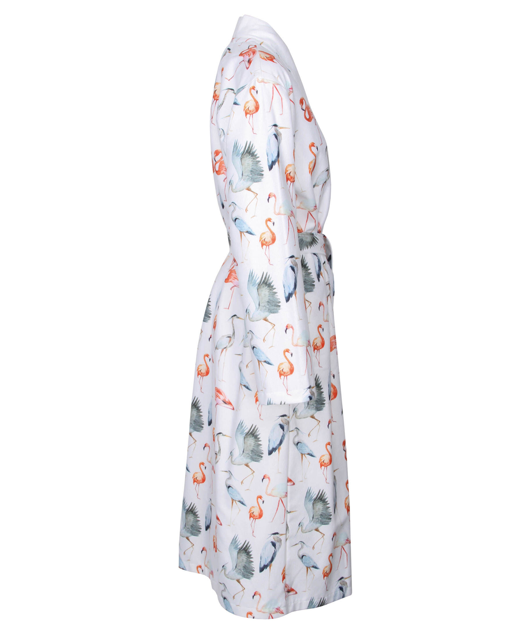 bademantel damen flamingo