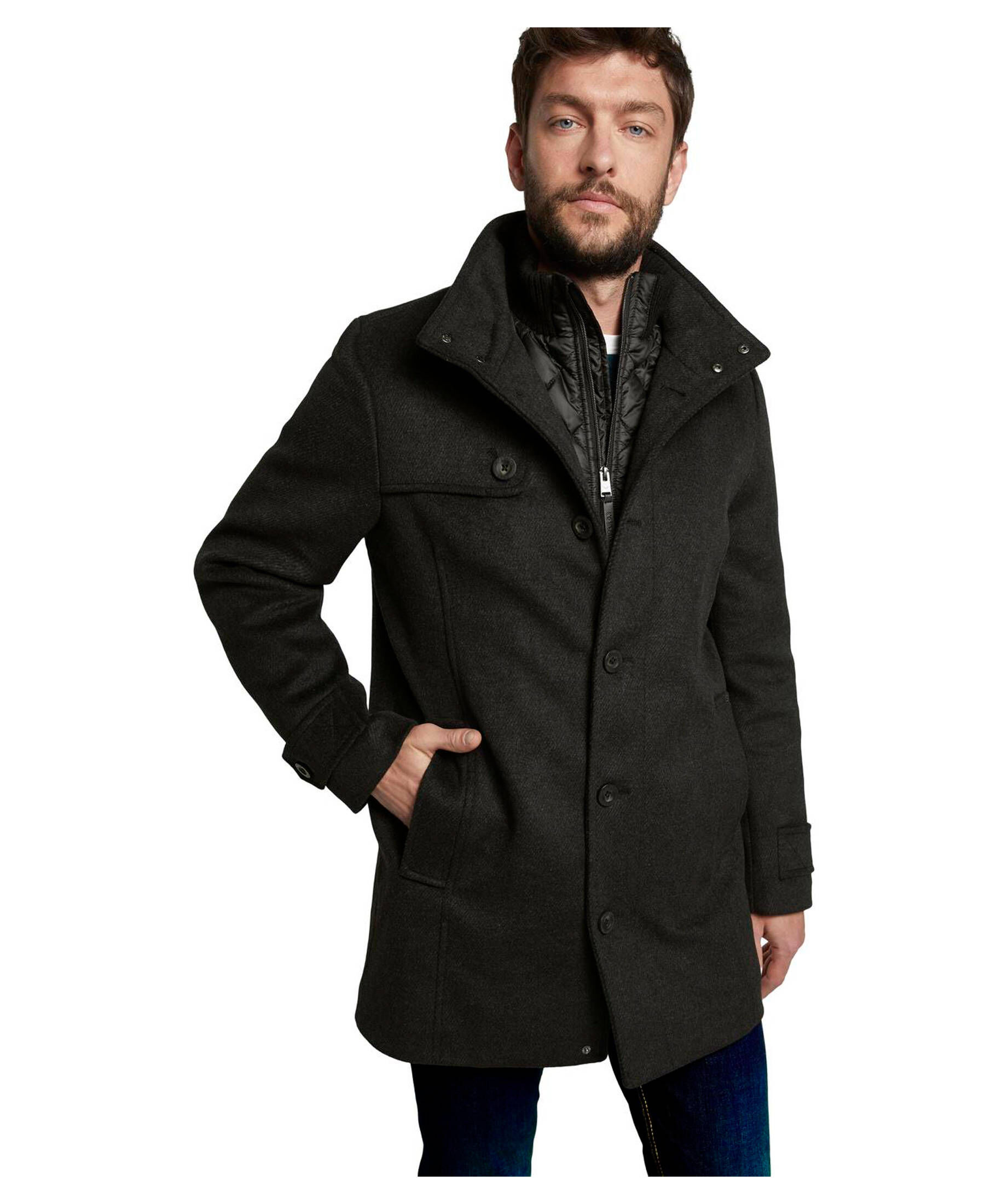 Coat In Wollmantel In Wollmantel 2-in-1 Wool Coat By Tom Tailor