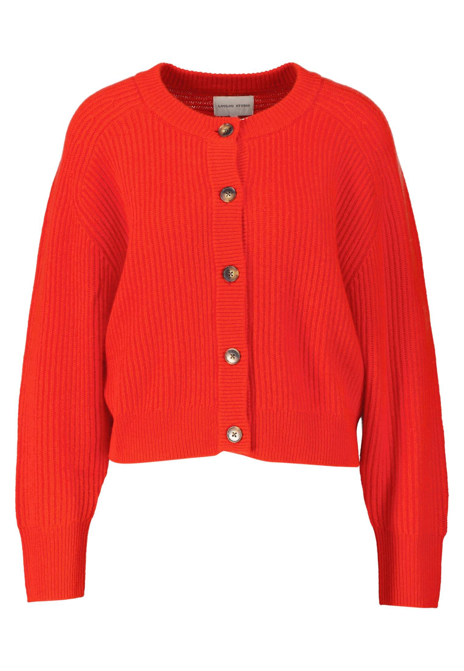 Loulou de Saison Damen Kaschmir-Strickjacke BASTIA OVERSIZED