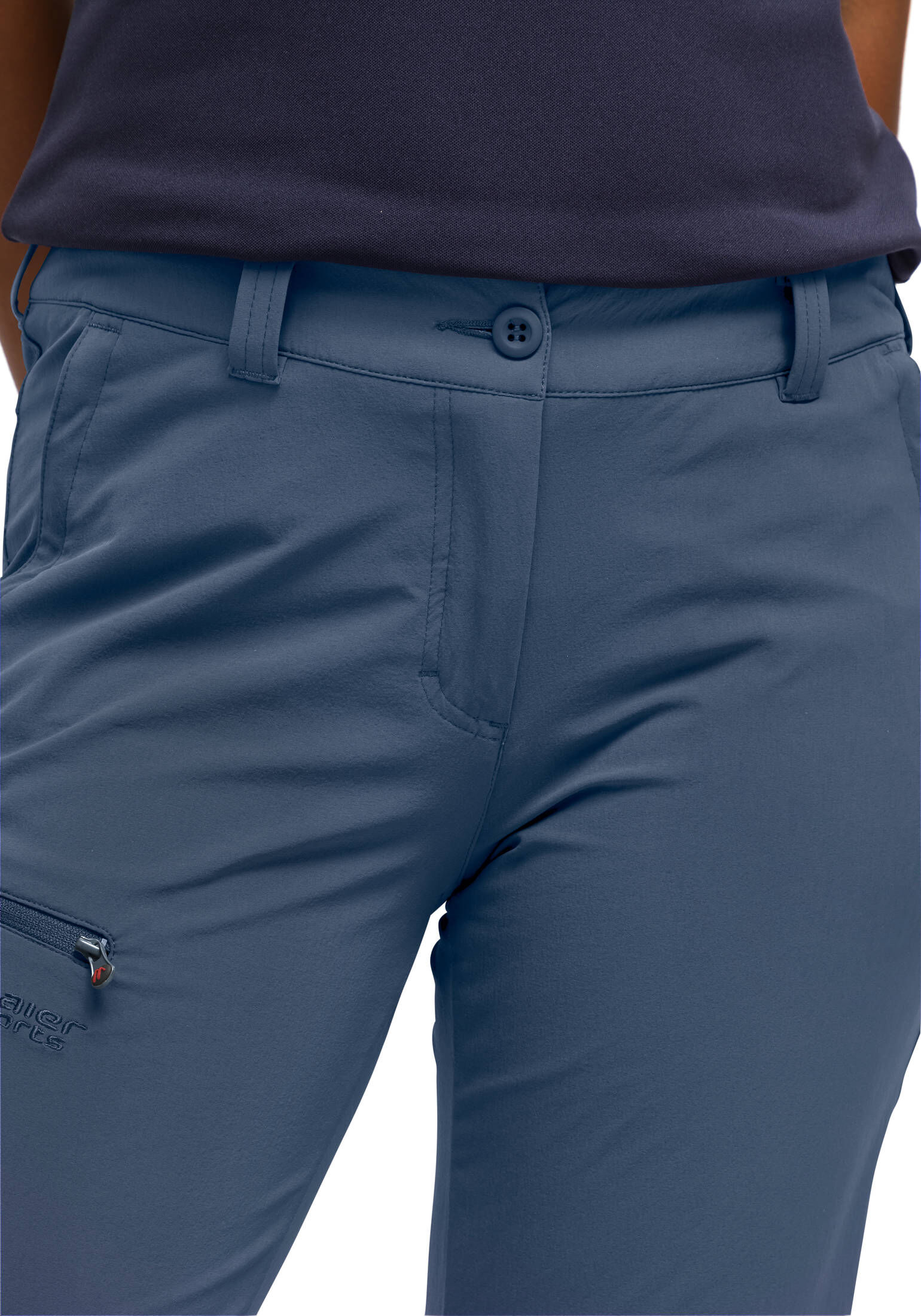 Pantaloni Trekking Donna Maier Sports Inara Slim – Idrorepellenti, Elasticizzati 4-Vie, Colore Teak, Taglia 18