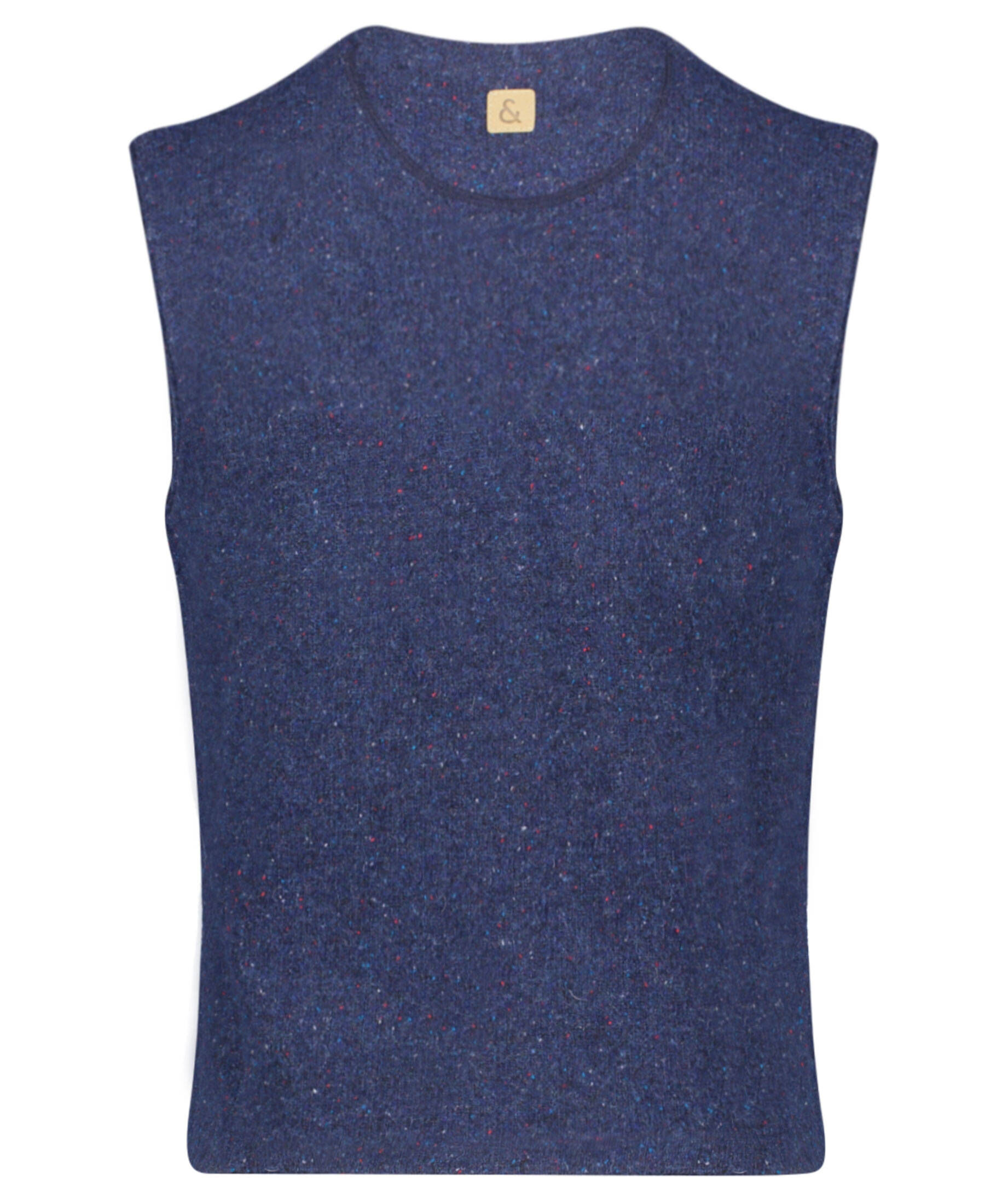 Herren Strickweste 100% Wolle - Ärmelloser Pullover V-Ausschnitt Business