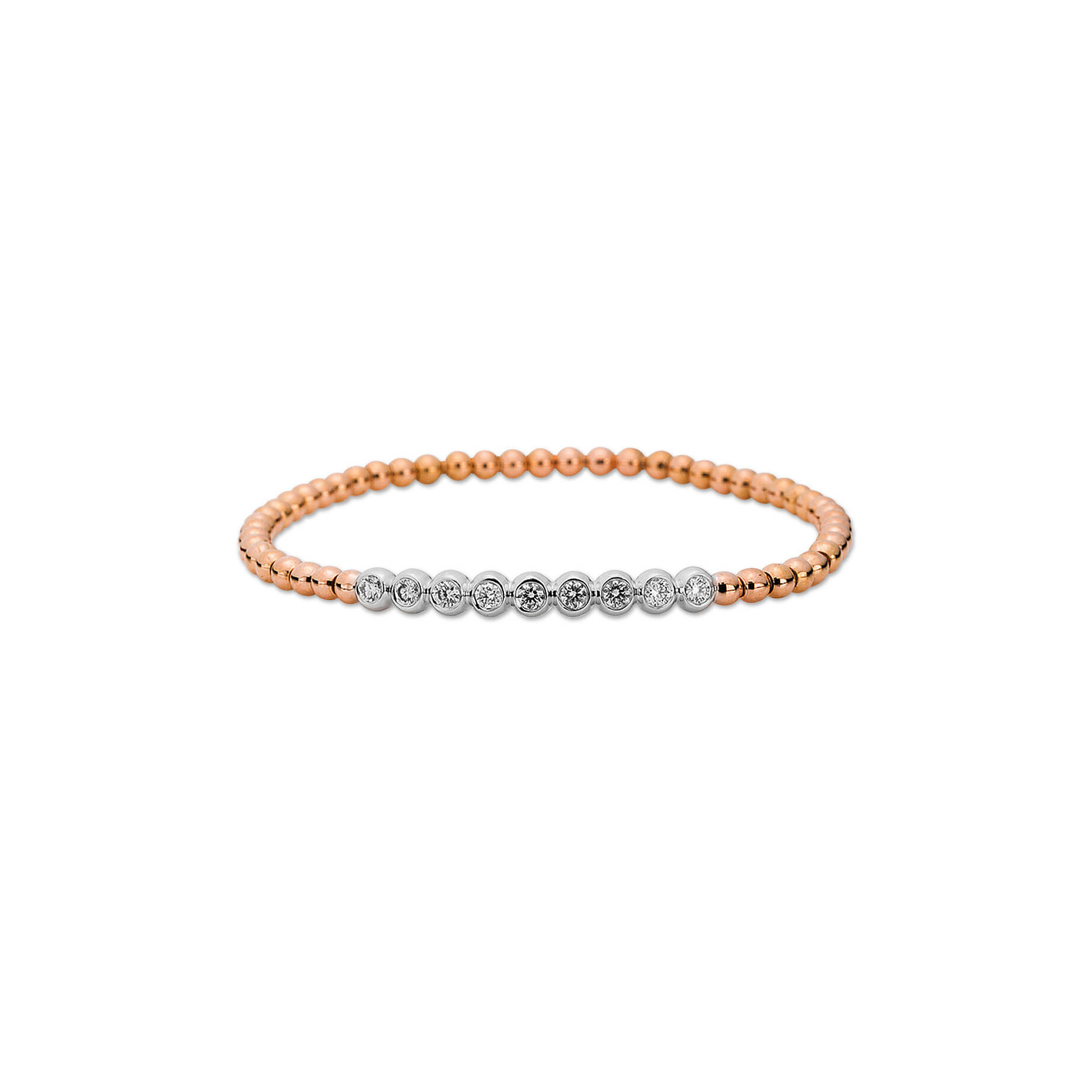 6.15 Ct Rundschliff Tennisarmband Mit Kleinem Natürliche Diamanten Gold Weiß 14K