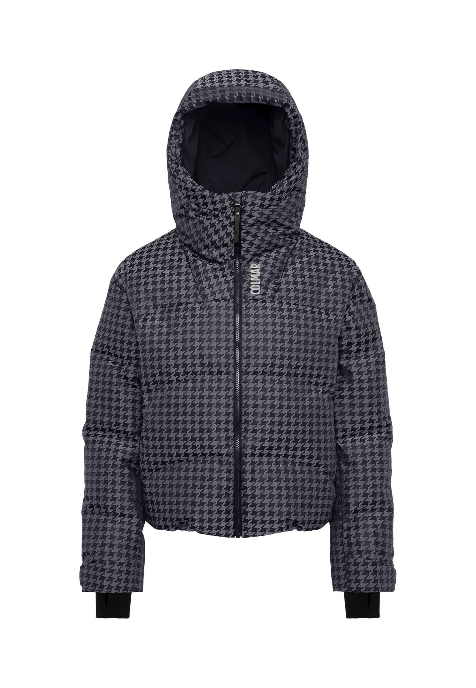 Colmar Damen Daunenjacke mit Hahnentrittmuster