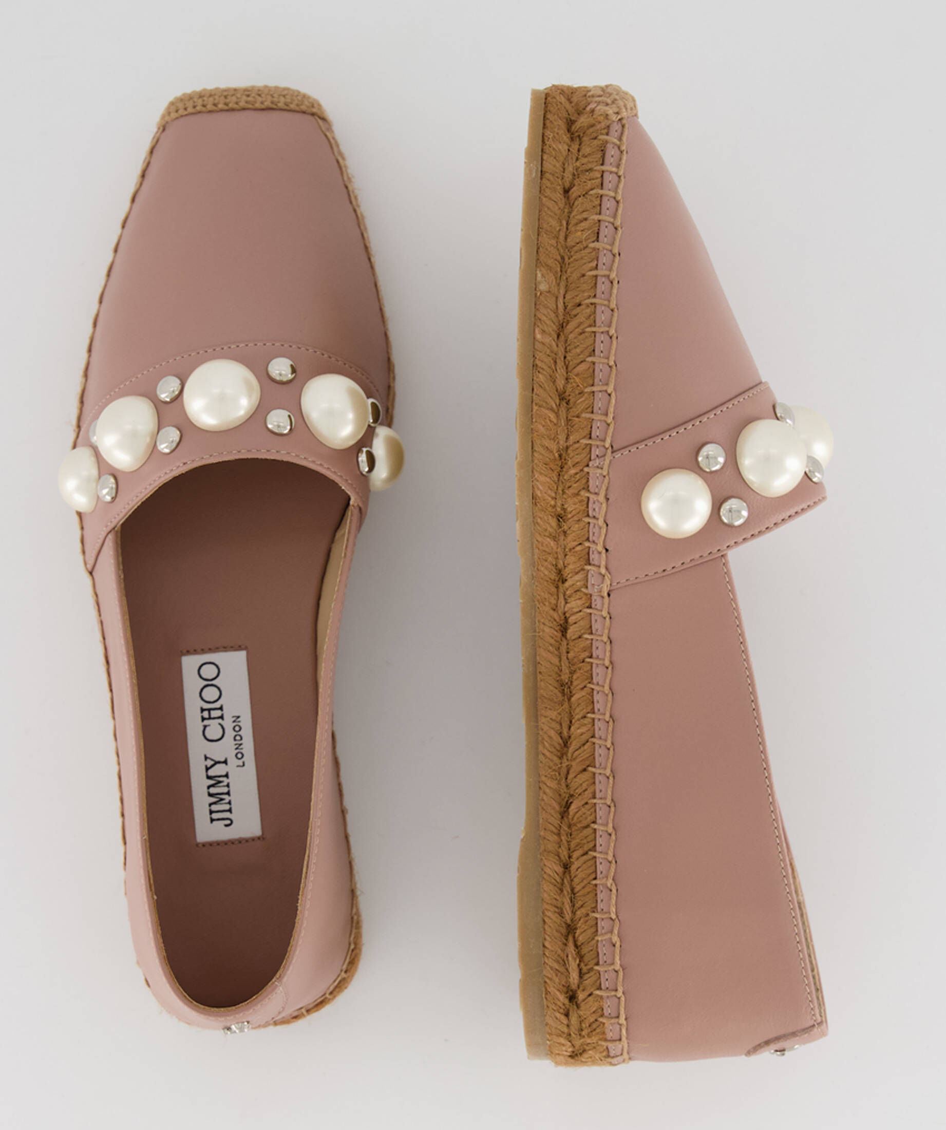 jimmy choo dru flat espadrilles
