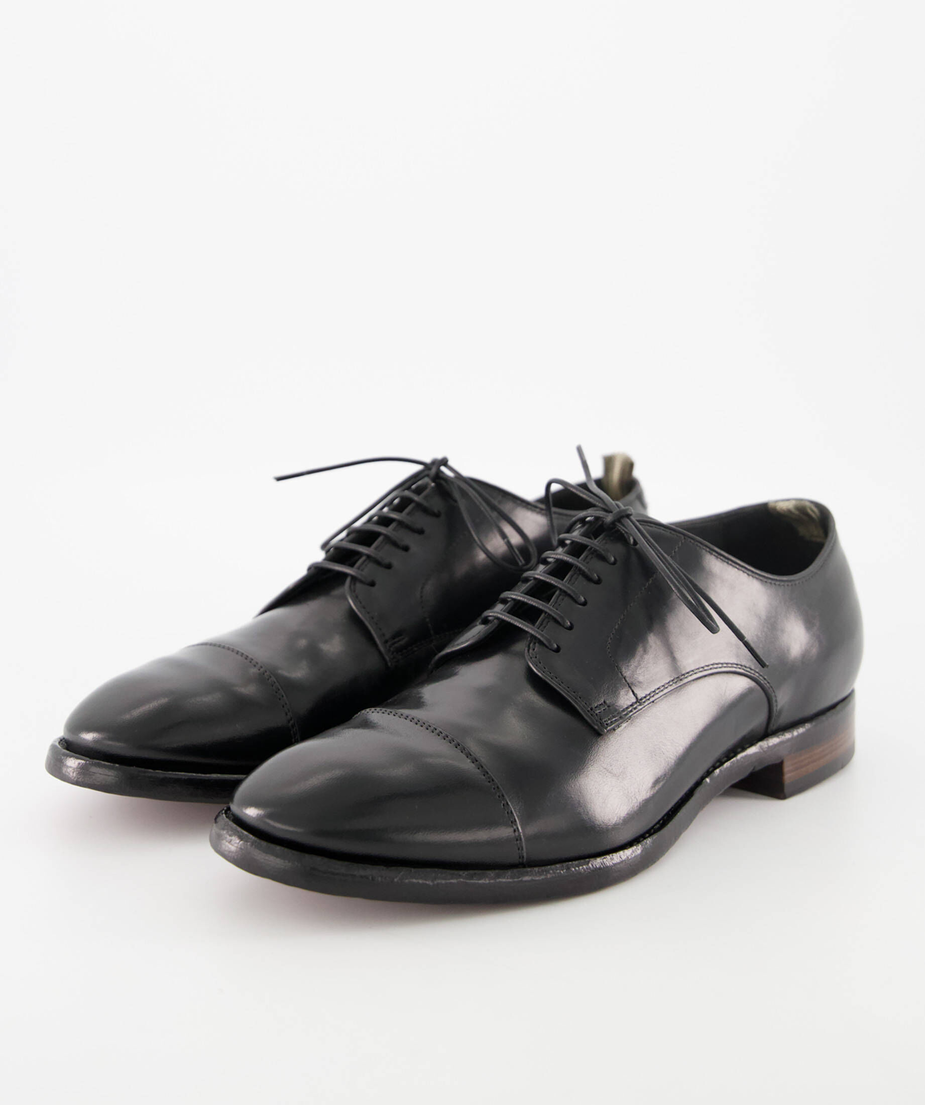 Herren Schuhe Schnürschuhe Derby Schuhe Officine Creative Klassische Derby-Schuhe in Schwarz für Herren 