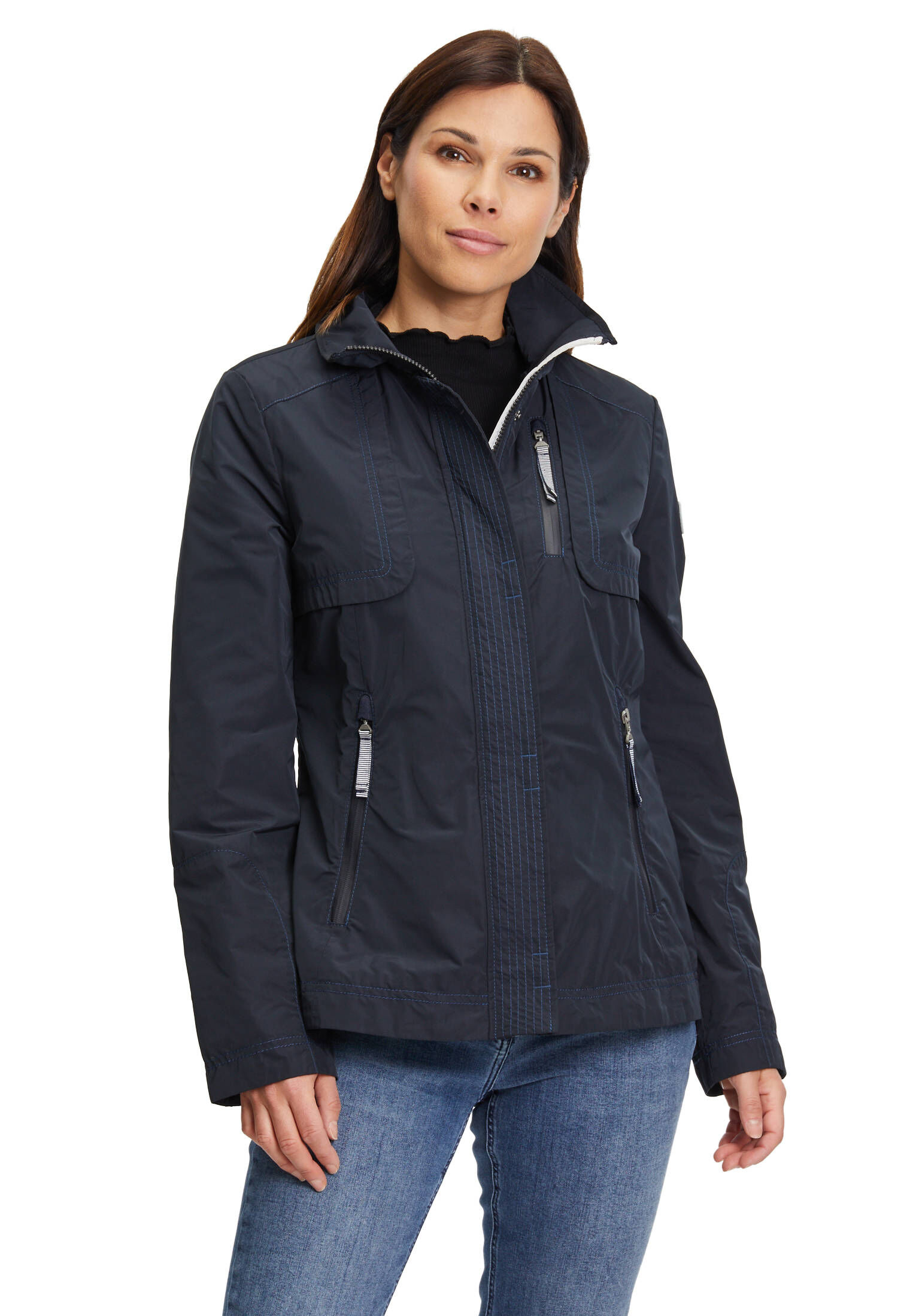 Vicolo Jacken Damenjacke Sommer Schwarz Sommerjacke Parka Damen