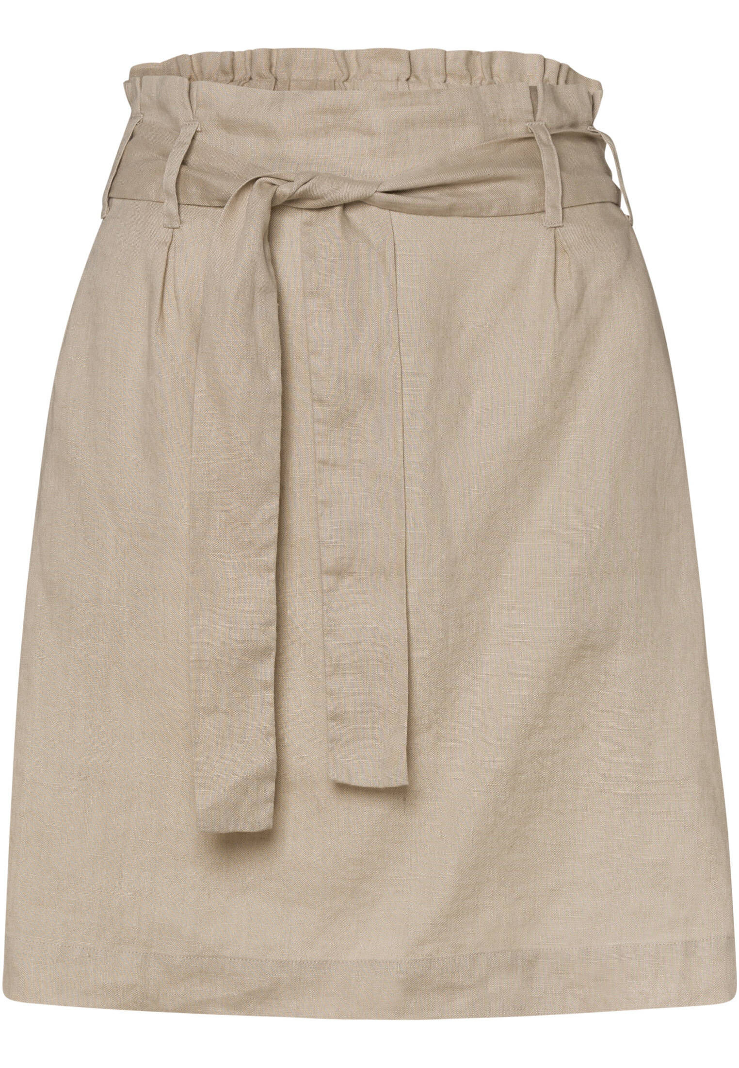 Damen Paperbag Rock aus Leinen