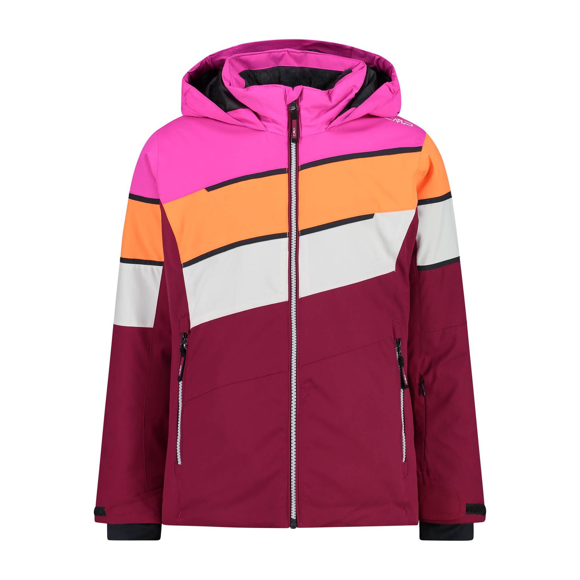 CMP Mädchen Skijacke Mit Kapuze – Warme Winterjacke Für Skifahren & Outdoor, Langarm, Reißverschluss