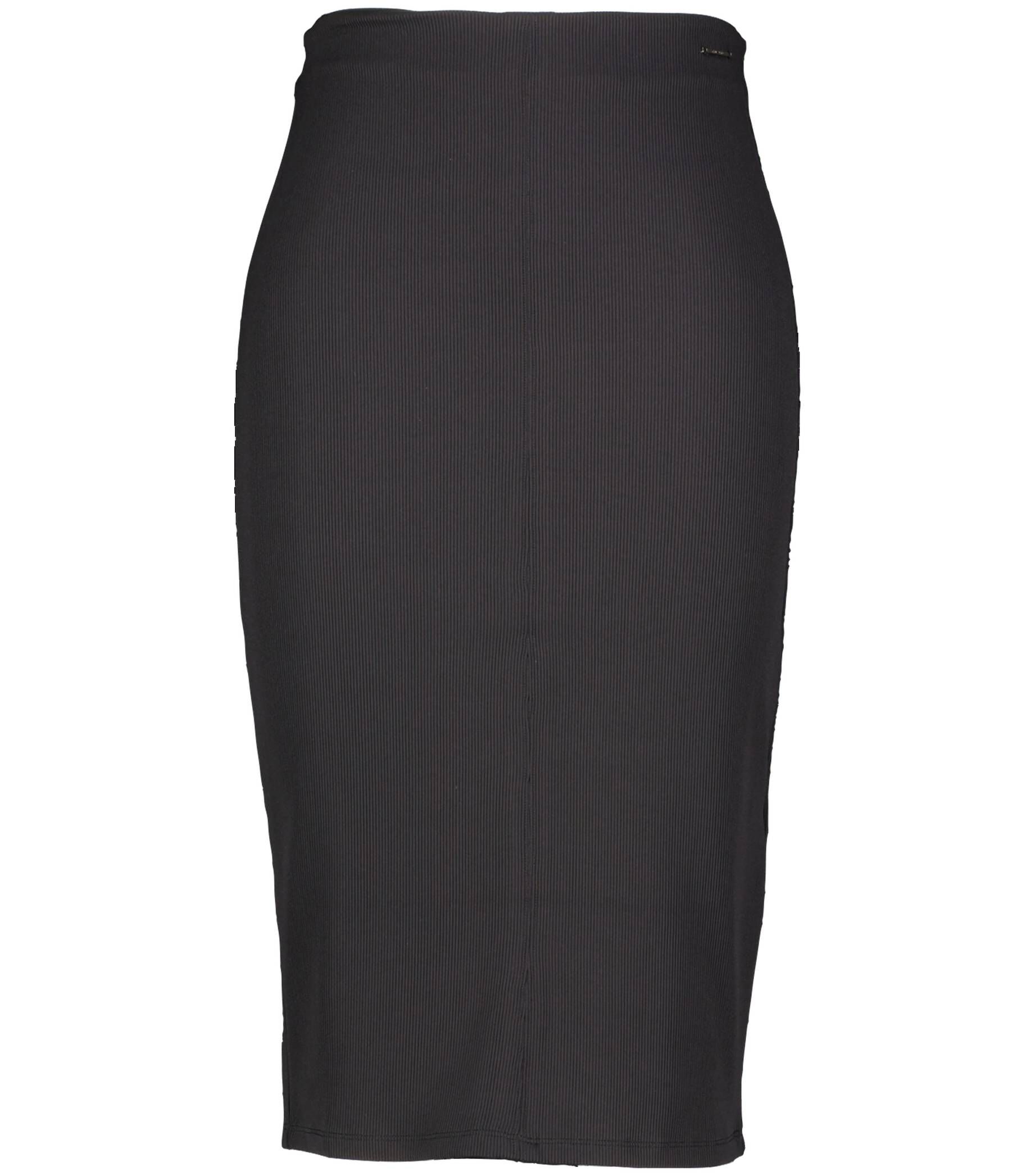 Schwarzer Bleistiftrock Damen - Hohe Taille, über Dem Knie