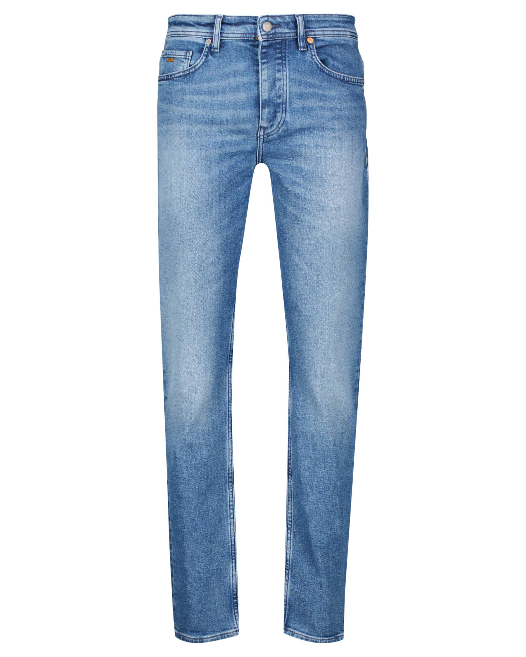 BOSS Herren Tatum BC-C Jeans – Straight-Fit, Stone-Washed Denim, Elastisch (Baumwolle/Polyester/Elasthan)