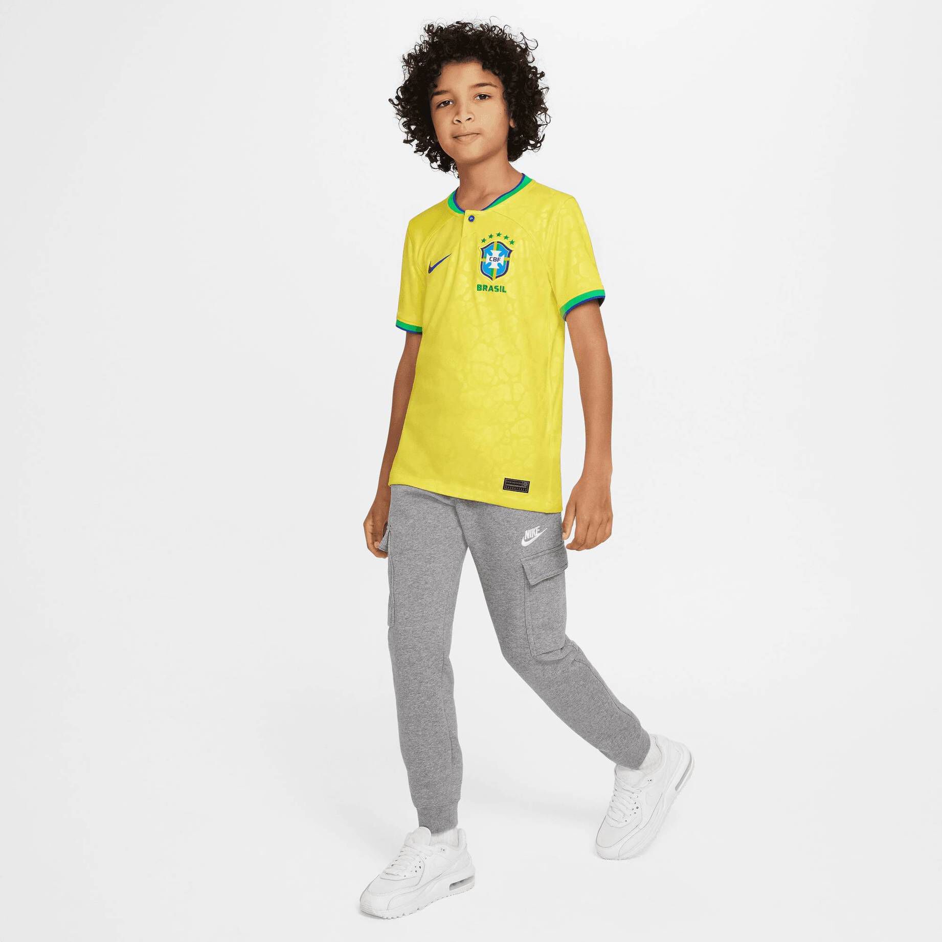 Brasilien Fußballtrikot Personalisiert - Mit Namen & Nummer - Für Kinder & Erwachsene - Inklusive Shorts & Socken