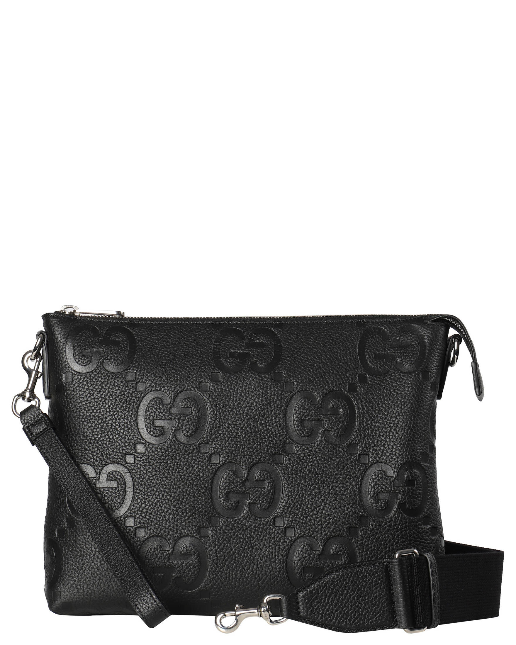 Gucci Herren Umhängetasche MESSENGER BAG GG JUMBO in schwarz - Main Image