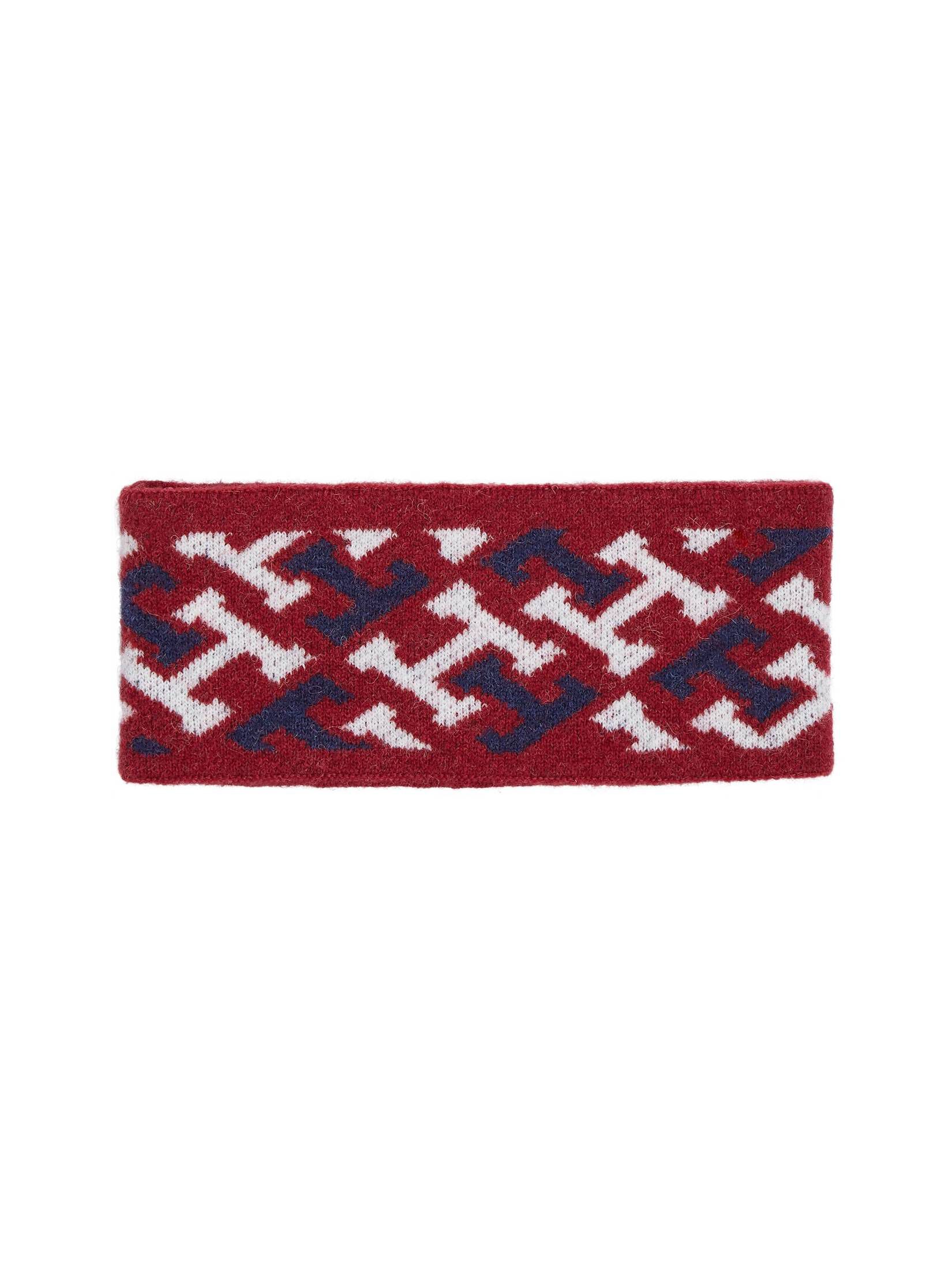 Damen Stirnband Coal The Greer – Handgestricktes Übergrößen-Stirnband Mit Kabelmuster, Zweifarbig