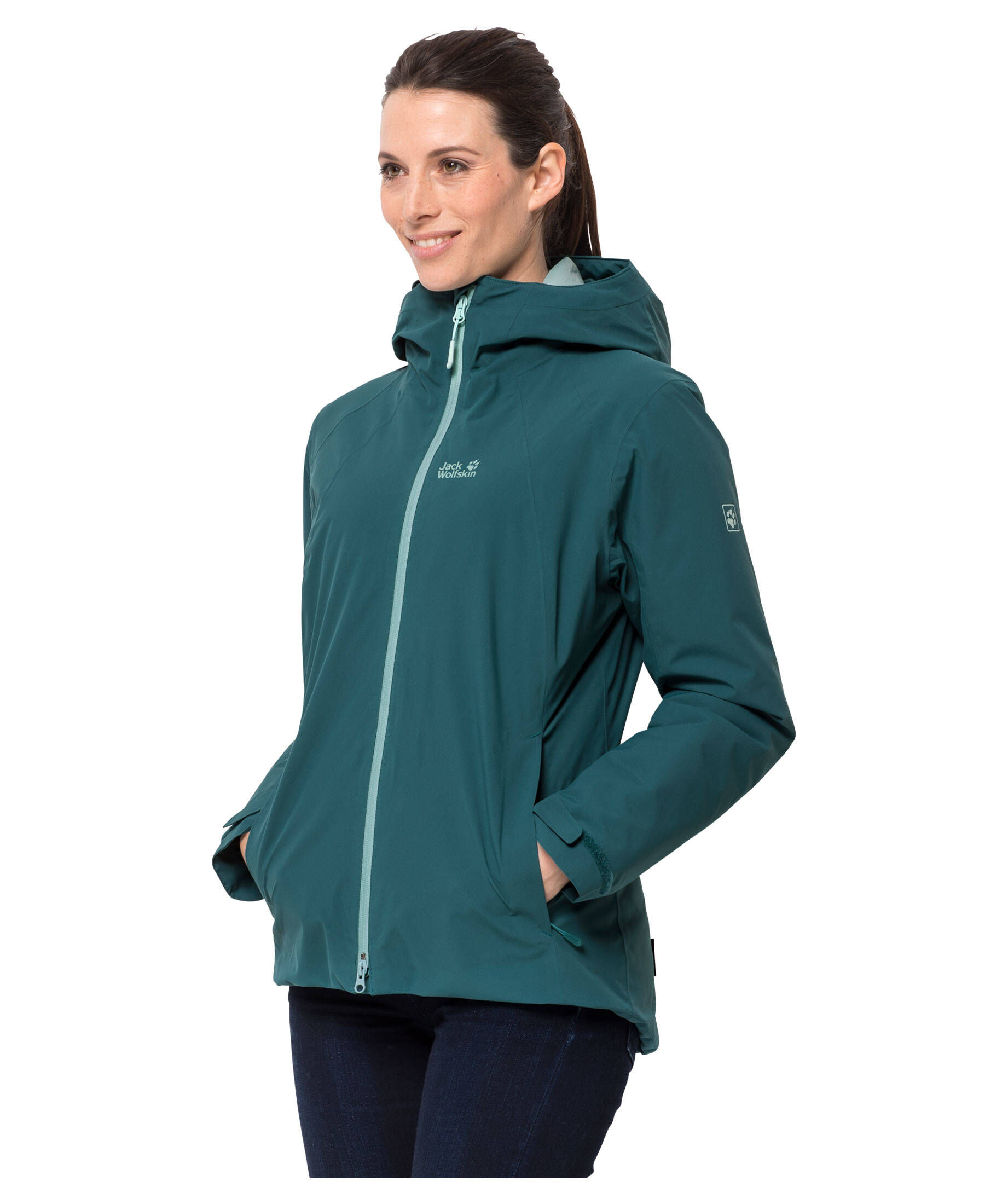 Atmungsaktive Jacke Für Wanderungen Jeff Green Damen Parka Luana - Wasserdichter Outdoor Parka 12.000mm Funktionsjacke Damen Winddicht