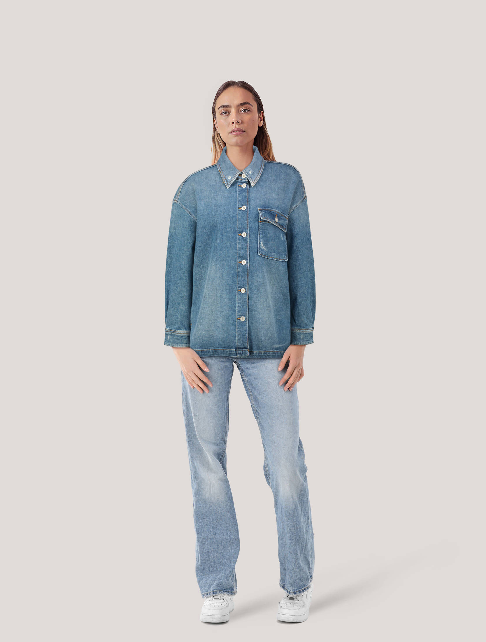 Marco Polo Jeanshemd Damen