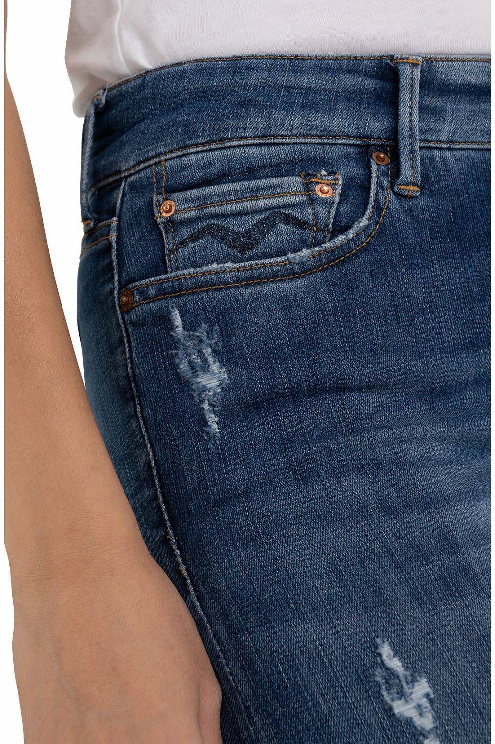 LUZIEN SKINNY JEANS MEDIUM BLÅ