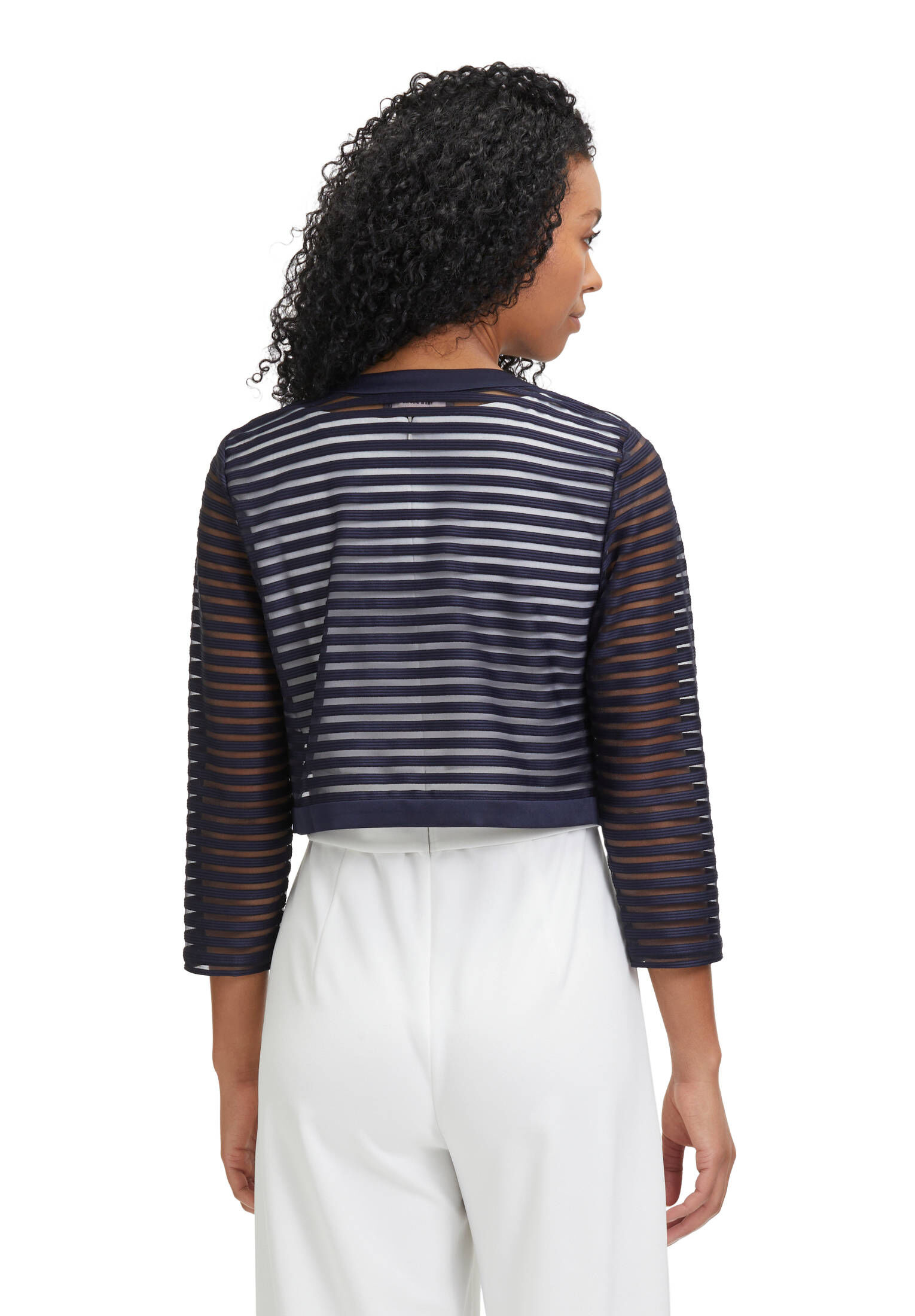 Vera Mont Damen Bolero-Jacke Kurzarm - Elegante Ausstelljacke Mit Puffärmeln