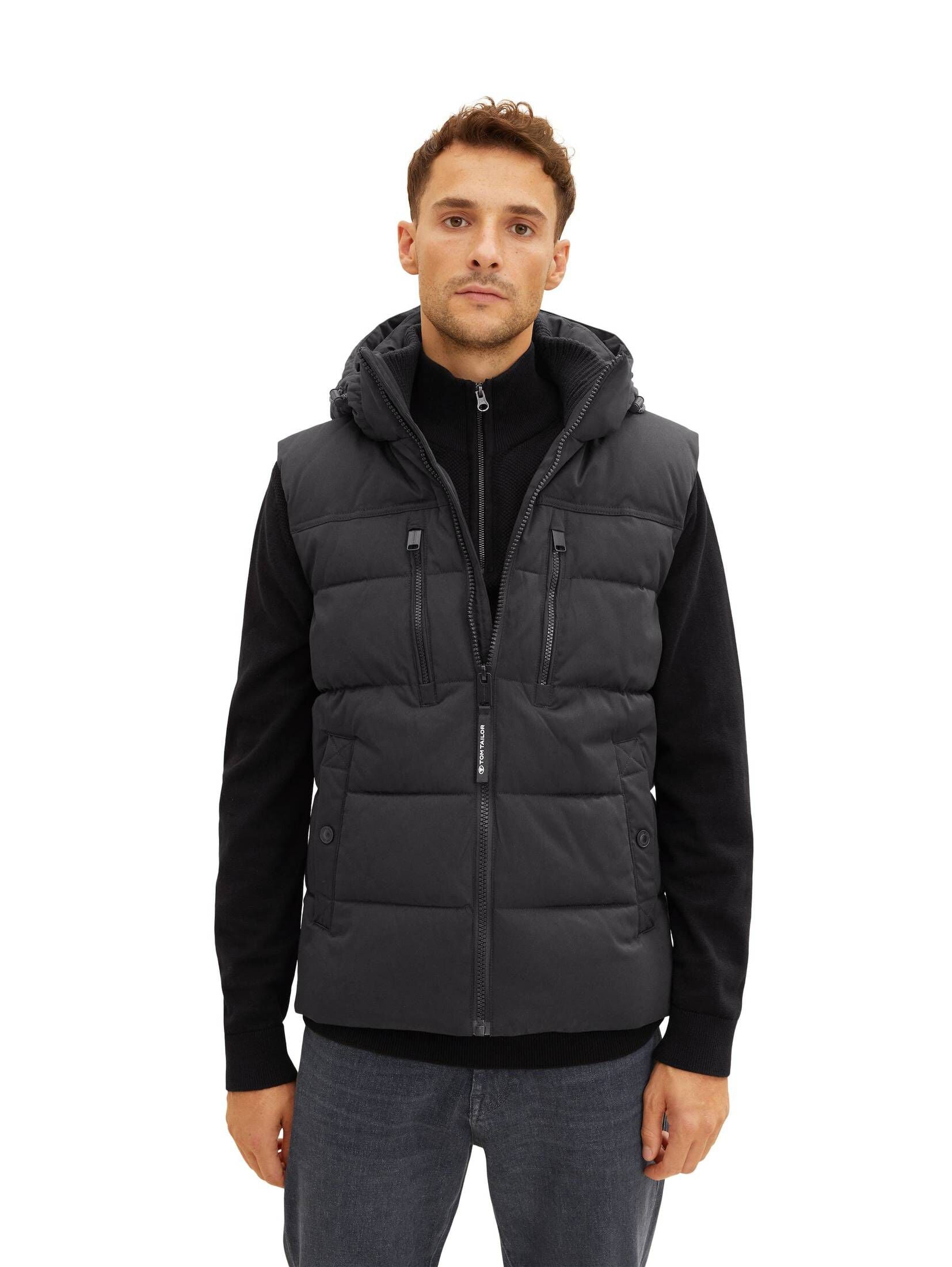 TOM TAILOR Herren Parka – Gefütterter Wintermantel Mit Stehkragen, Reißverschluss, 100% Polyester