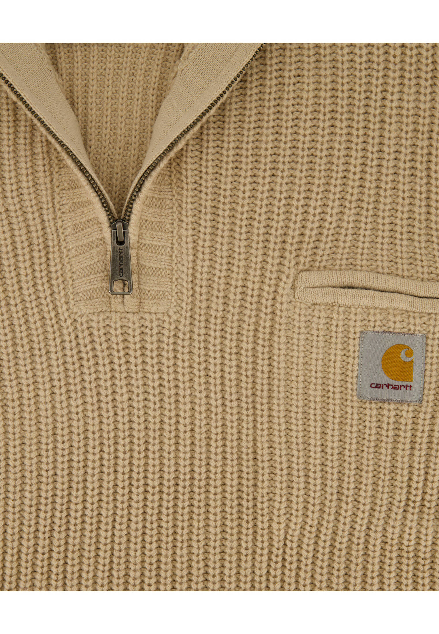 Carhartt WIP Herren Pullover DETROIT HALF ZIPPER in beige kaufen ...