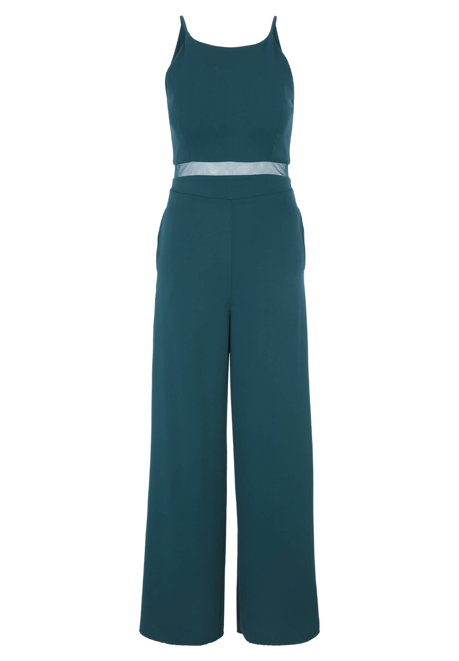 Vera Mont Damen Jumpsuit Kurzarm – Aus Chiffon & Spitze, Mit Ausgestelltem Rocksaum, Eleganter Overall