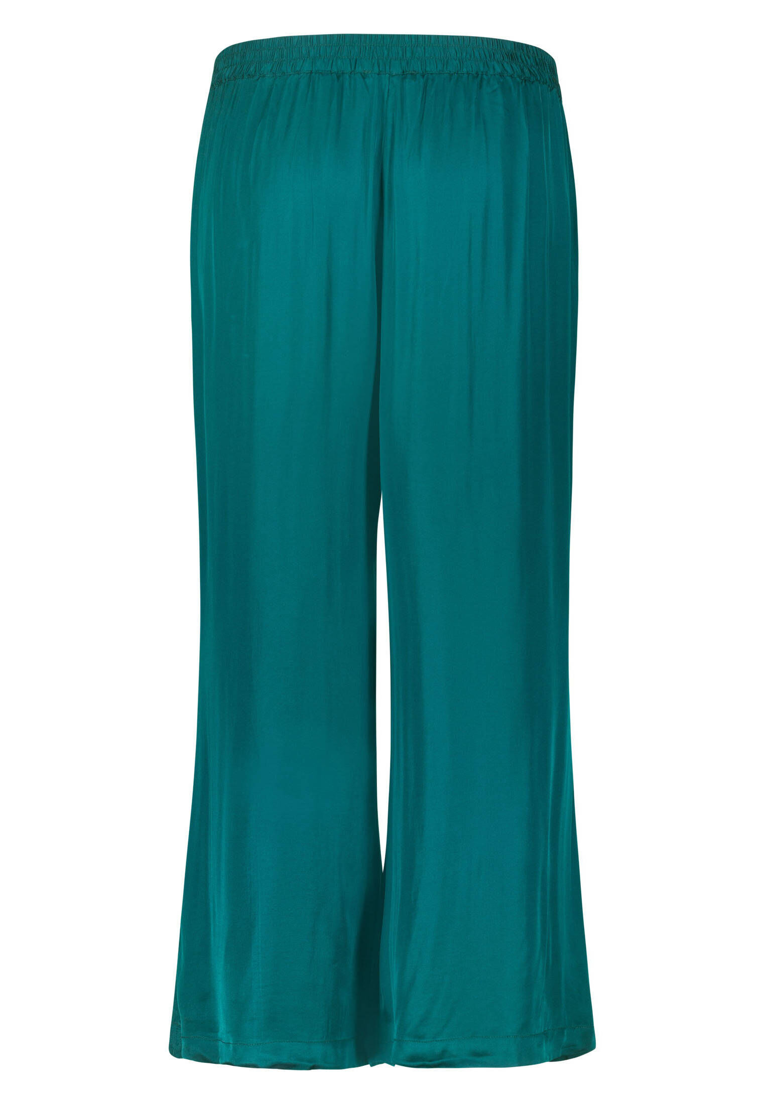 Heipeiwa Damen Satin Weite-Bein-Hose – Hochzeit, Party, Büro, Hohe Taille, Glänzend, Elastisch