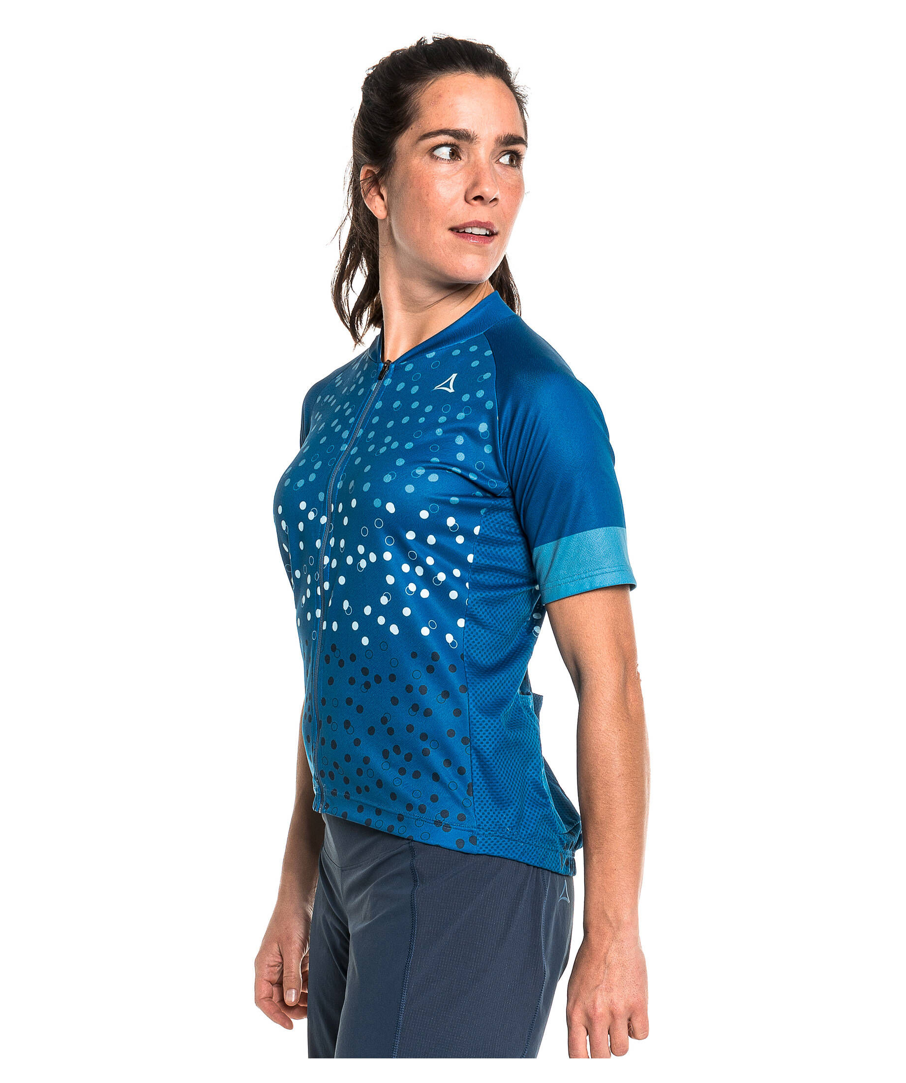 Damen Radtrikot Set Einteiler - Mountainbike Kurzarm Jumpsuit | Atmungsaktiv & Kompressionsunterstützung