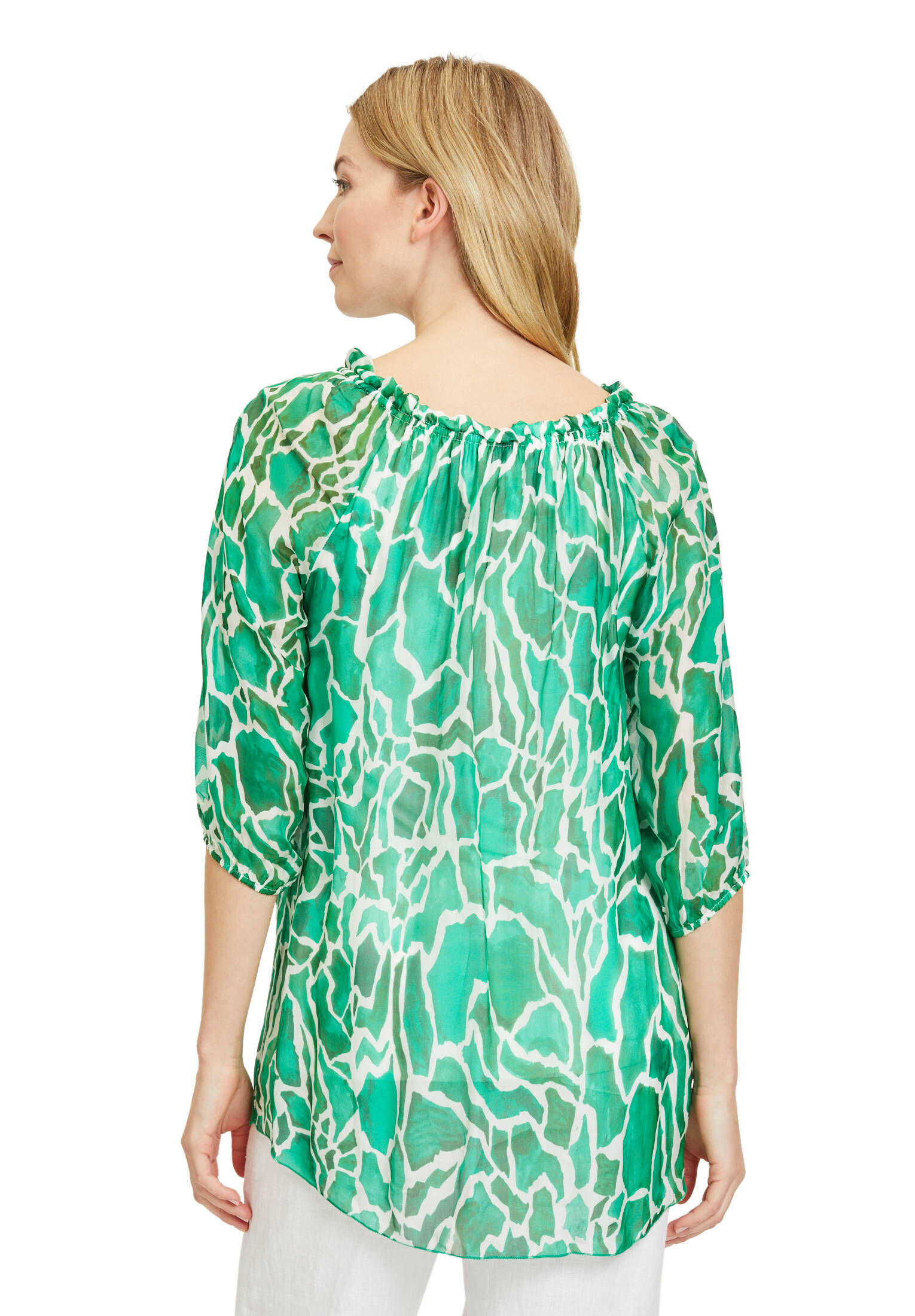Cartoon Damen Bluse – Lässige Casual-Bluse Mit Muster, Aus 100% Viskose