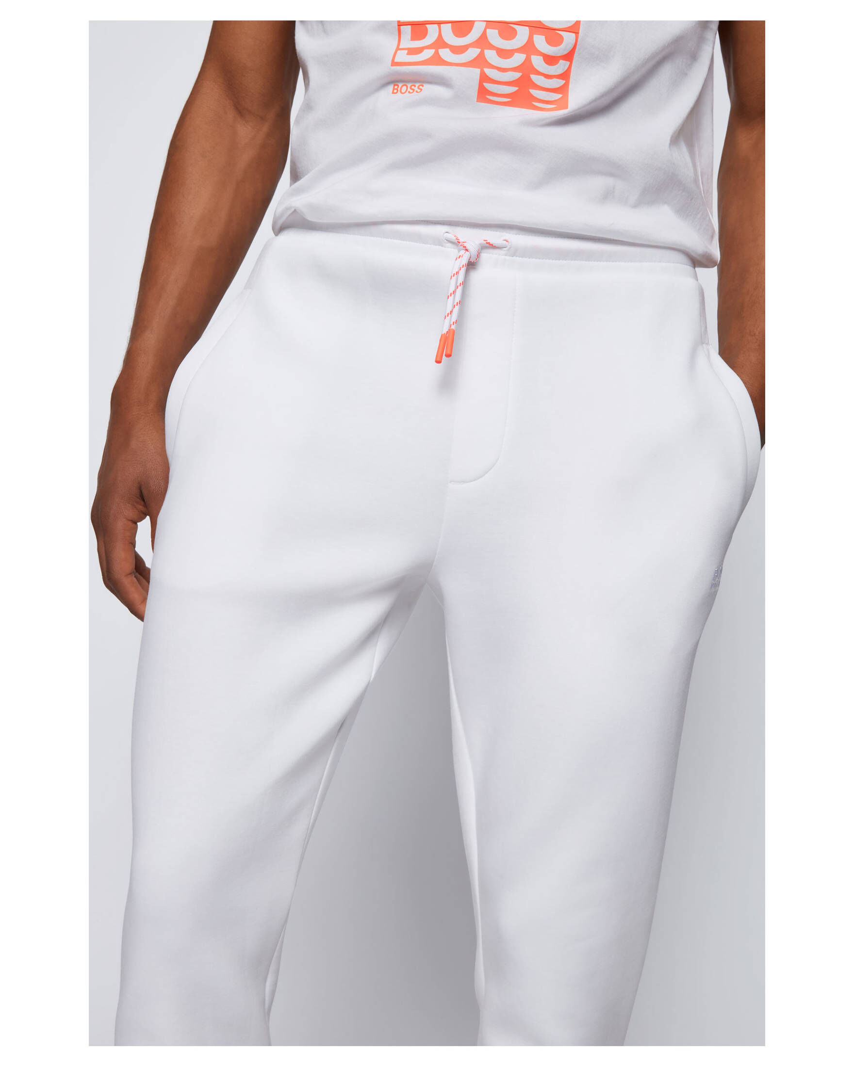 BOSS Herren Jogginghose Hadiko 1 – Gerader Schnitt, Mit Logo-Streifen