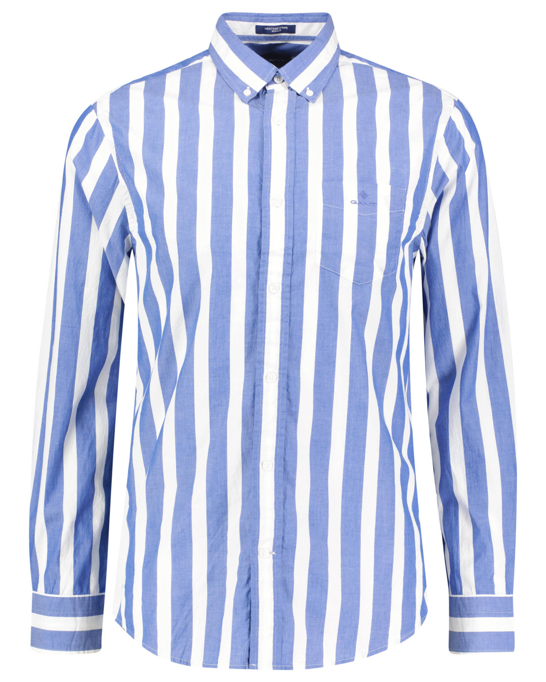 Zerdutera Herren Hemd Regular Fit - Freizeithemd Langarm Mit Streifen