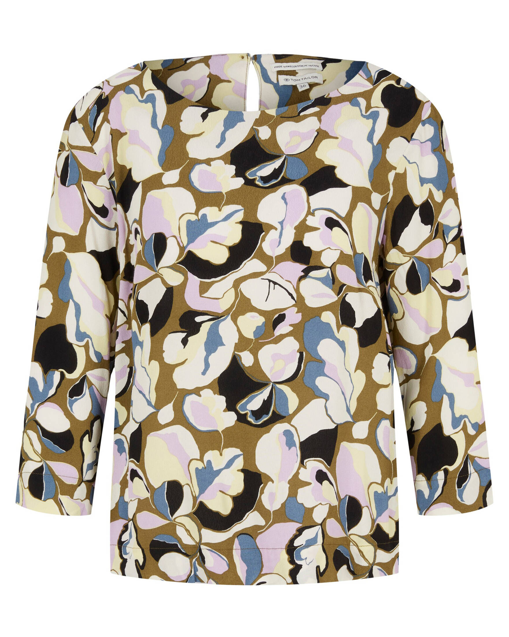 TOM TAILOR Damen Bluse Oversize – Leichte Popeline-Bluse Mit Bindebändchen