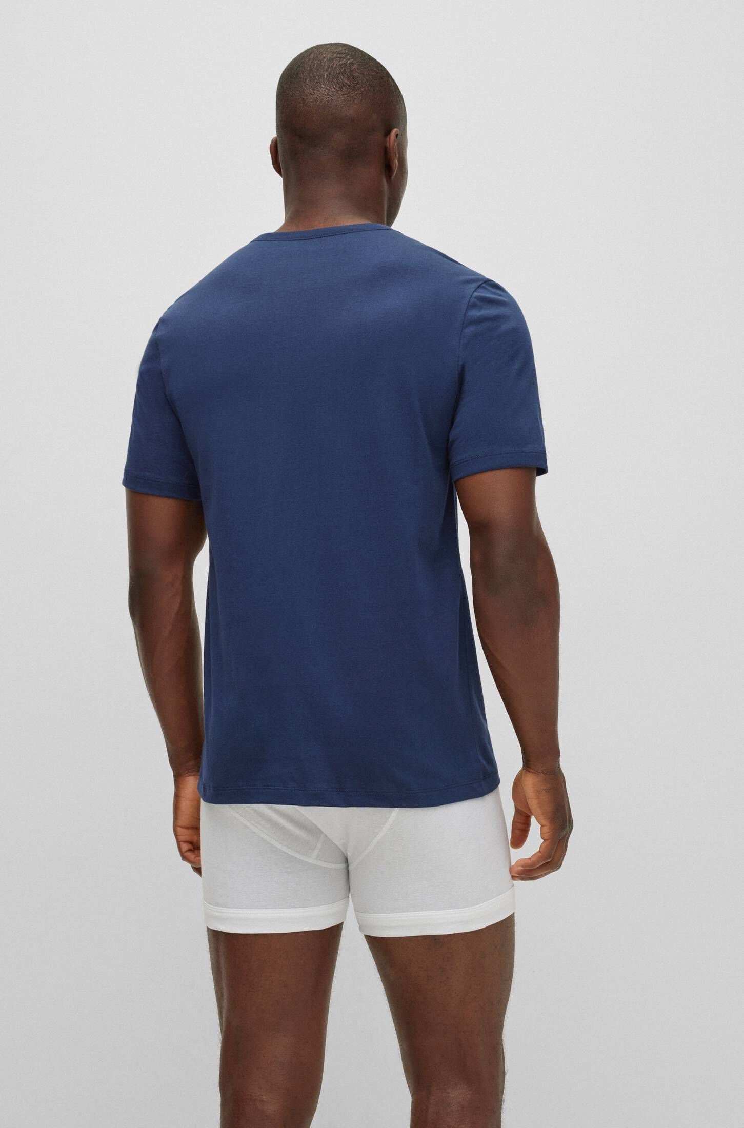 Herren Unterhemden 5er Pack - Schottlandgarn V-Ausschnitt Kurzarm