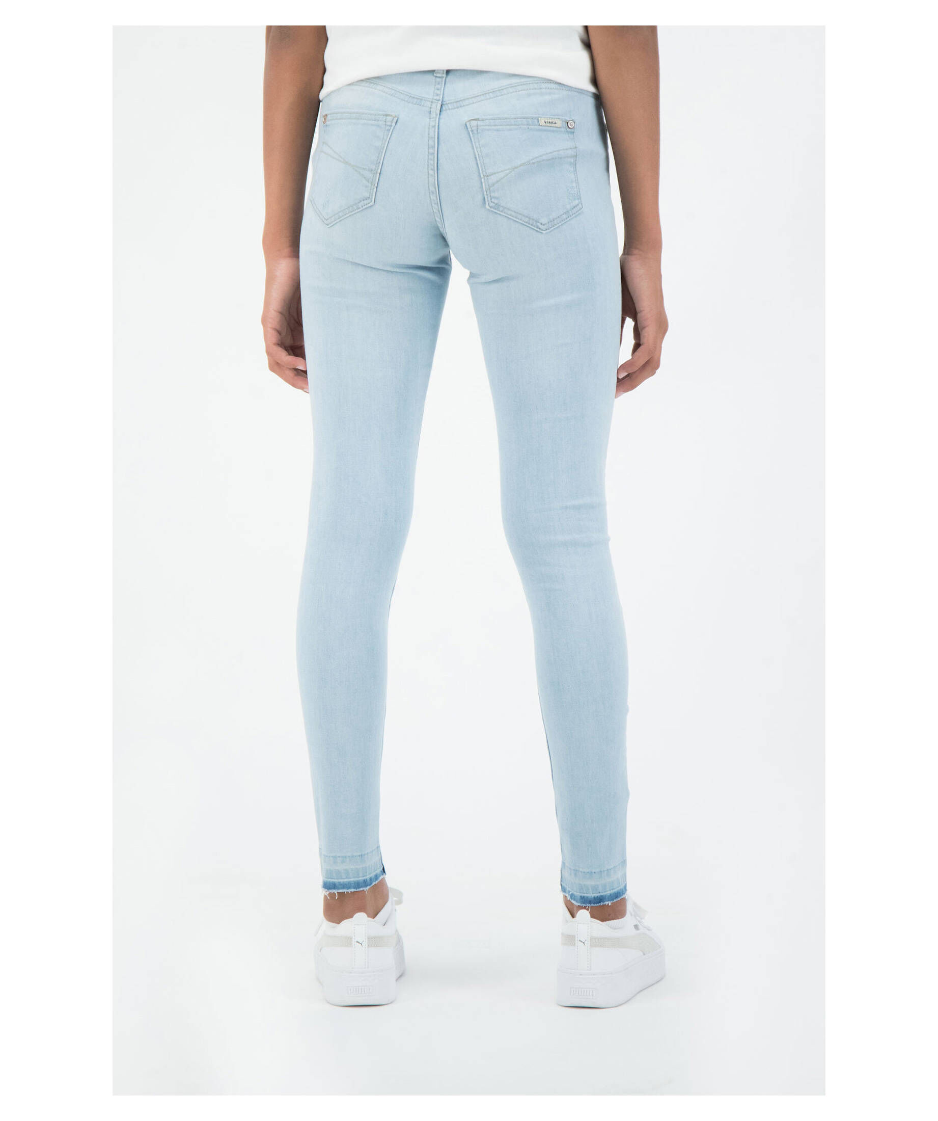 GARCIA Mädchen Jeanshose 515 Sara Slim - 98% Baumwolle Mit Stretch, Schmale Passform