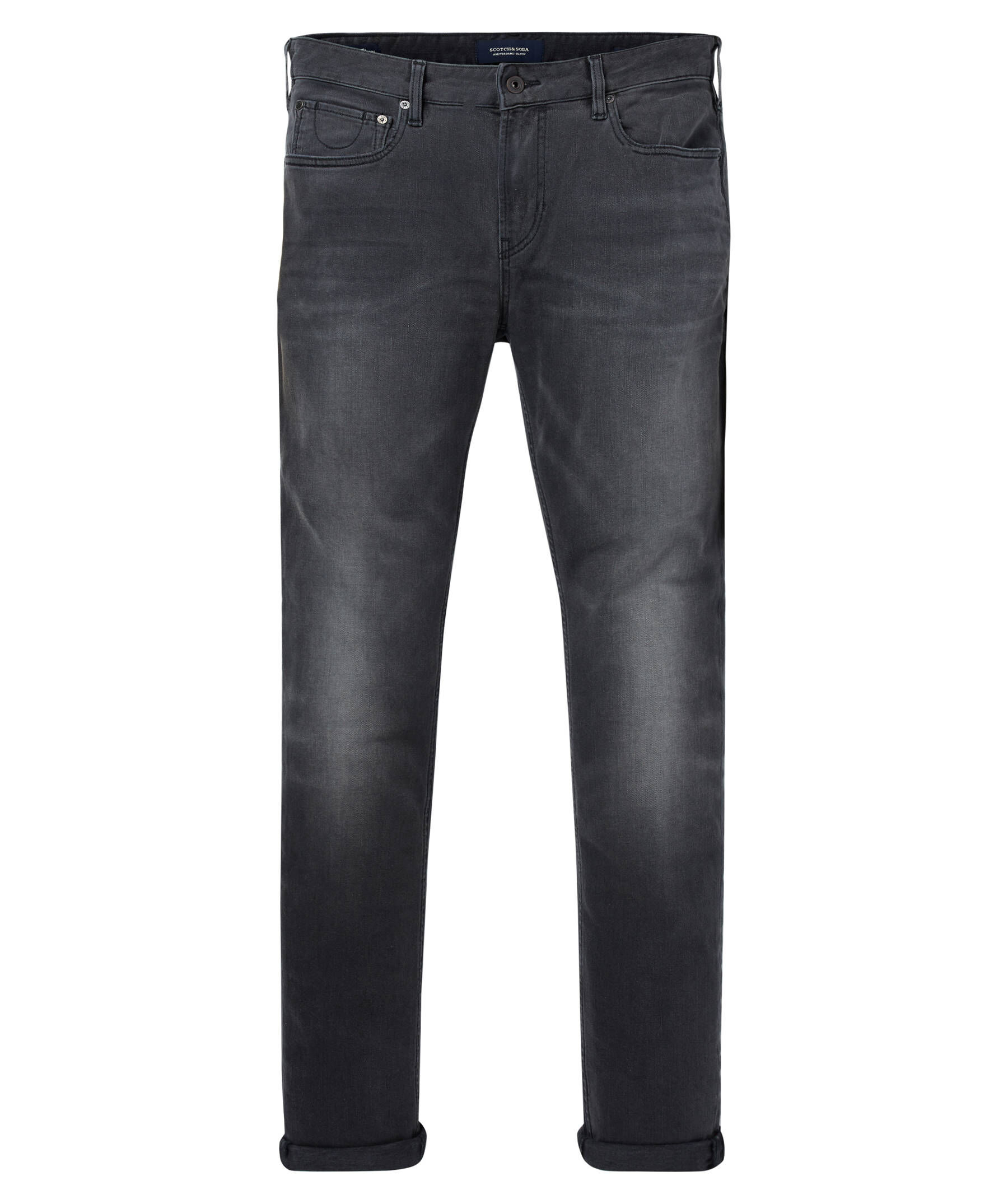 Jeans Uomo Scotch & Soda NOS Skim-Kimono Yes | Skinny Nero Con Zip | Denim Originale - 4