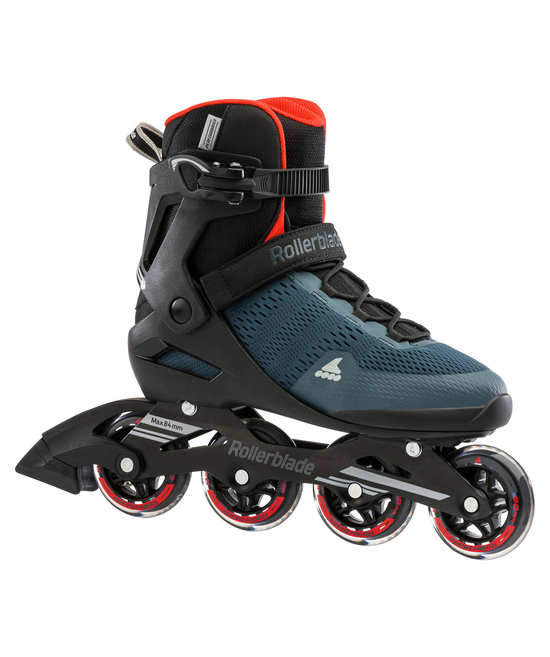 Rollerblade Herren Sirio 80 Inlineskate – Leichter Alurahmen, Powerknit-Obermaterial, Bremse Vormontiert, Einsteiger-Modell