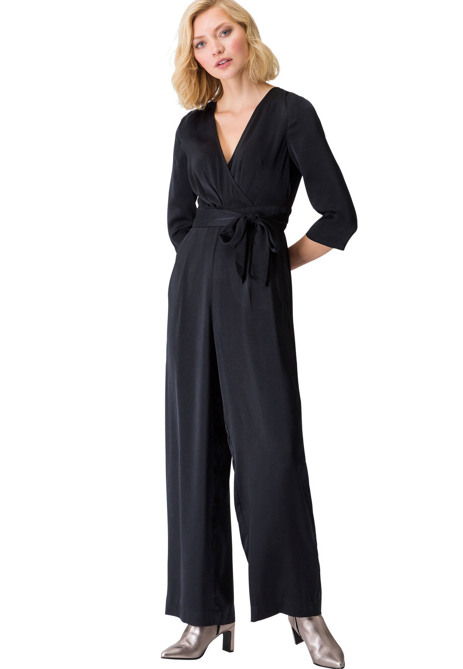 Damen Jumpsuit mit Bindegürtel