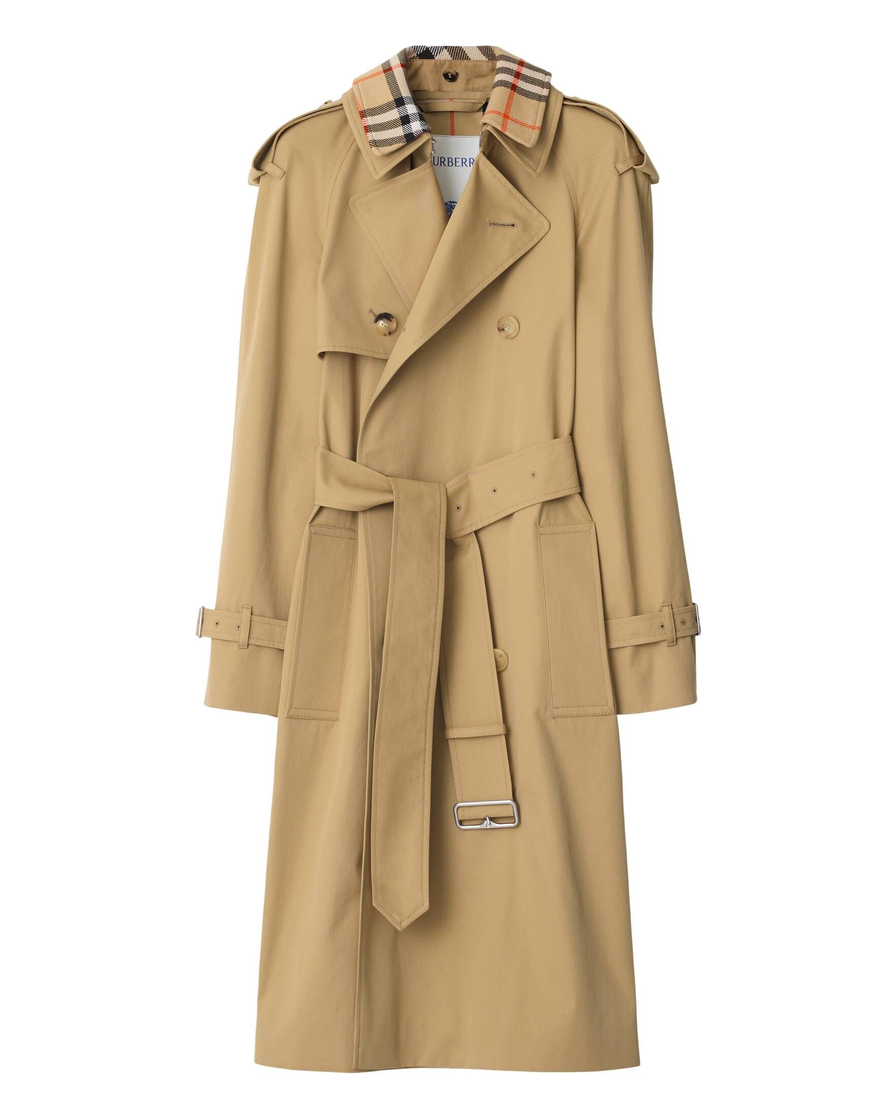 Burberry Damen Trenchcoat aus Gabardine mit abnehmbarem Kragen