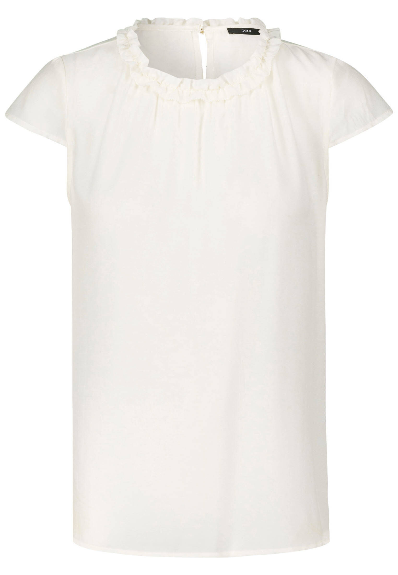 Chiffon-Bluse mit Raffung