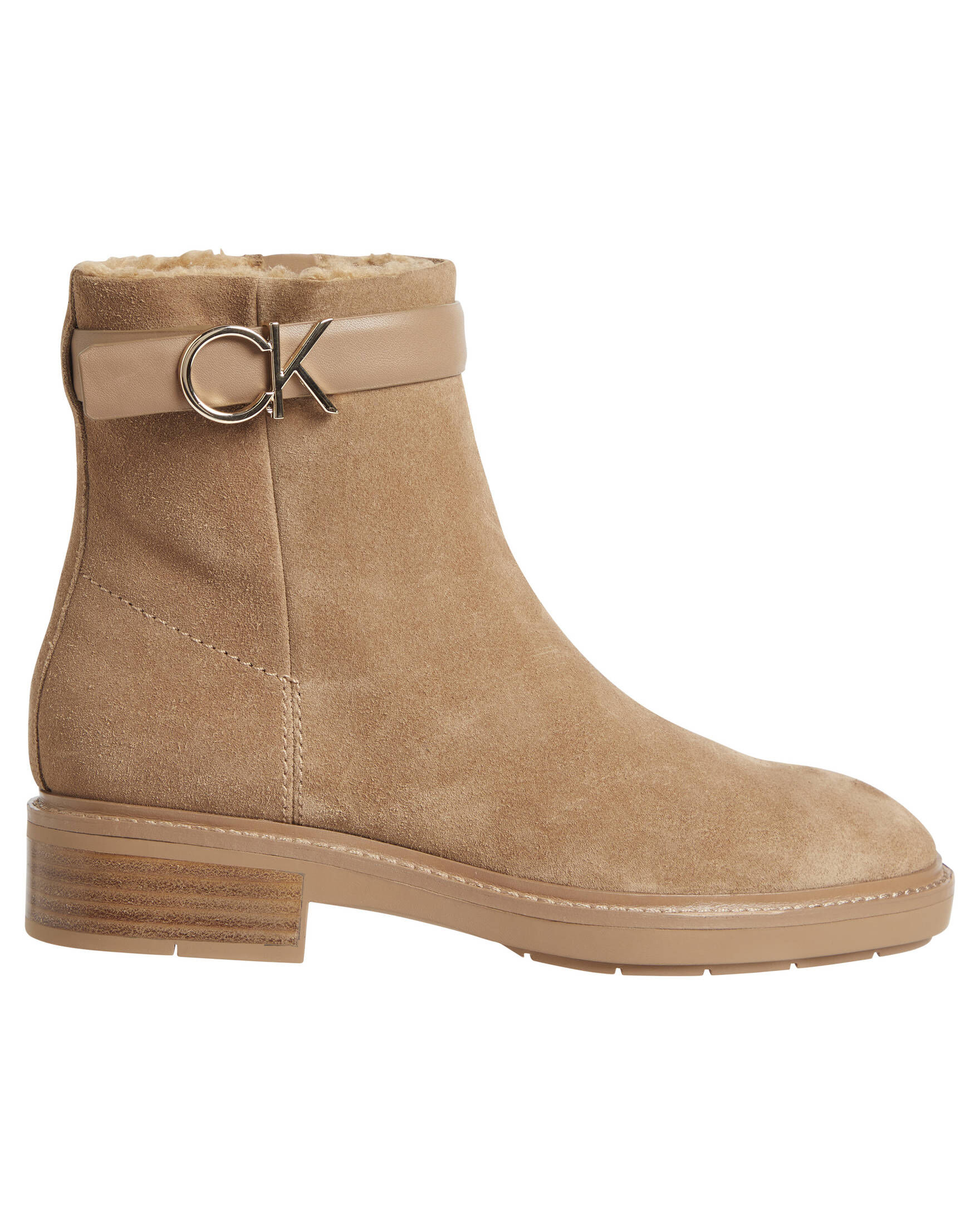 CALVIN KLEIN Damen Boots RUBBER SOLE ANKLE BOOTS WITH SUEDE kaufen