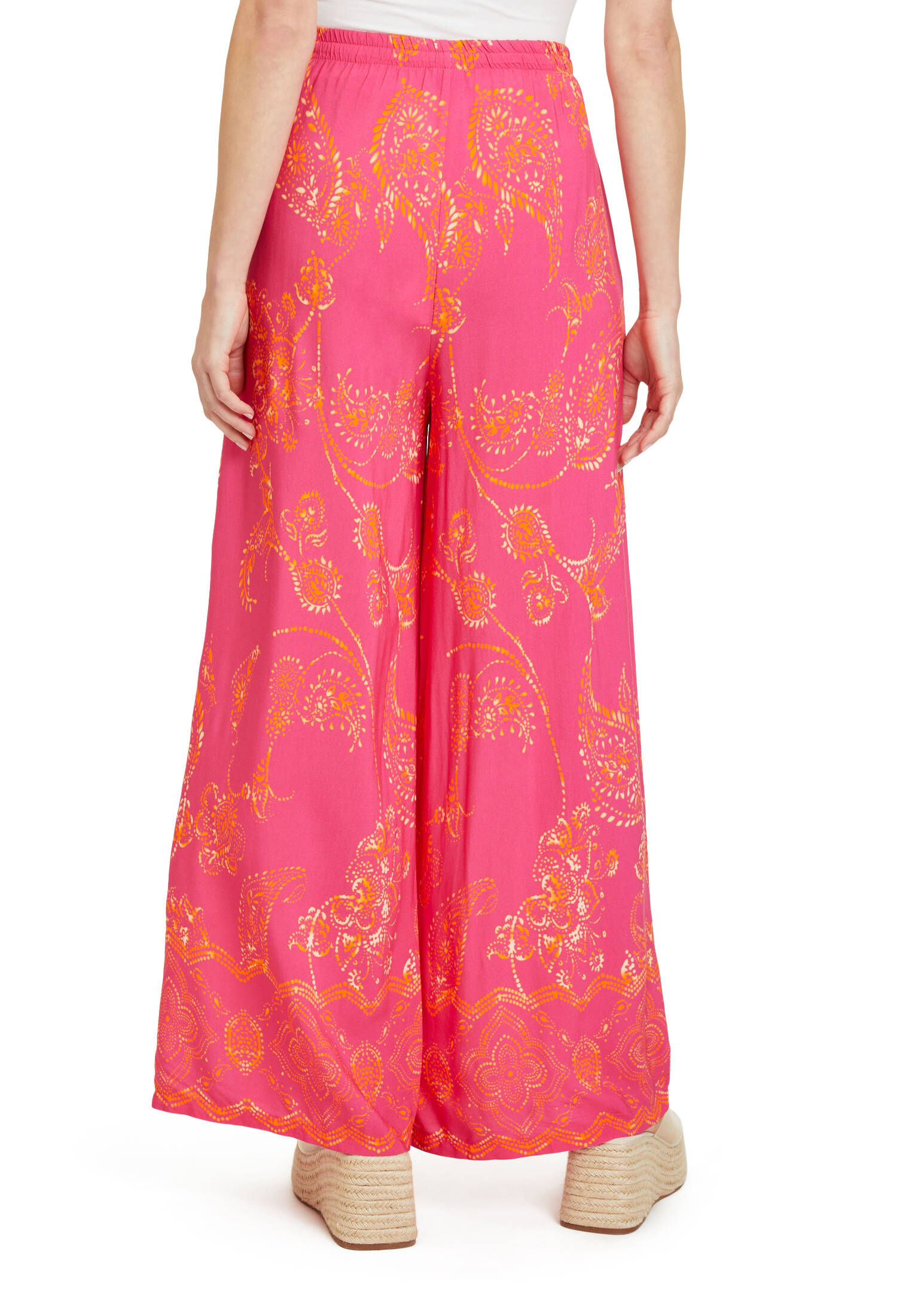 Damen Palazzo-Hose Aus Chiffon – Weites Bein, Locker & Elegant Für Party & Hochzeit